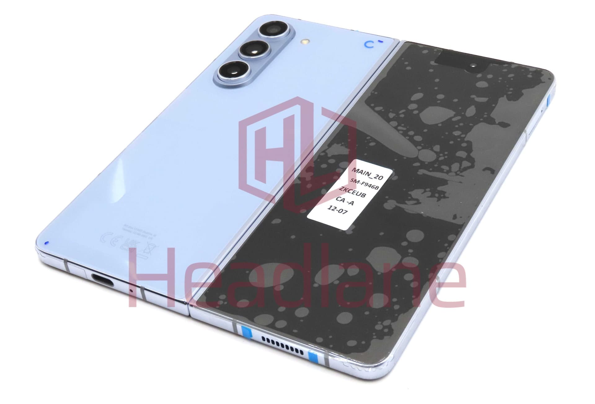 Samsung SM-F946 Galaxy Z Fold5 5G Swap Set (Complete Device, No IMEI) - Icy Blue - GH82-32045A - Samsung Replacement Part