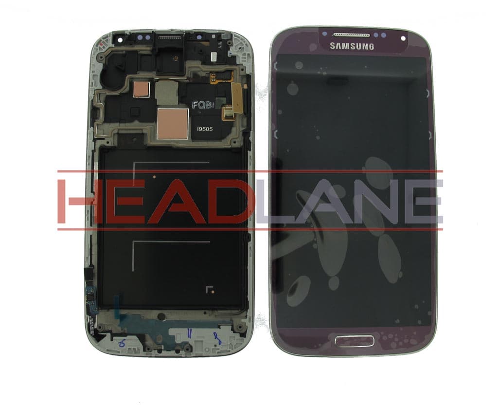 Samsung GT-I9505 Galaxy S4 LTE LCD Display / Screen + Touch - Purple - GH97-14655D - Samsung Replacement Part