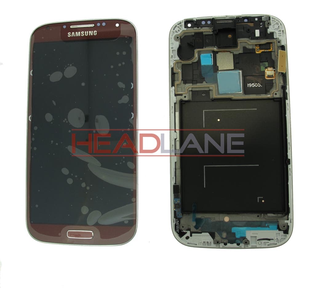 Samsung GT-I9505 Galaxy S4 LTE LCD Display / Screen + Touch - Red - GH97-14655F - Samsung Replacement Part