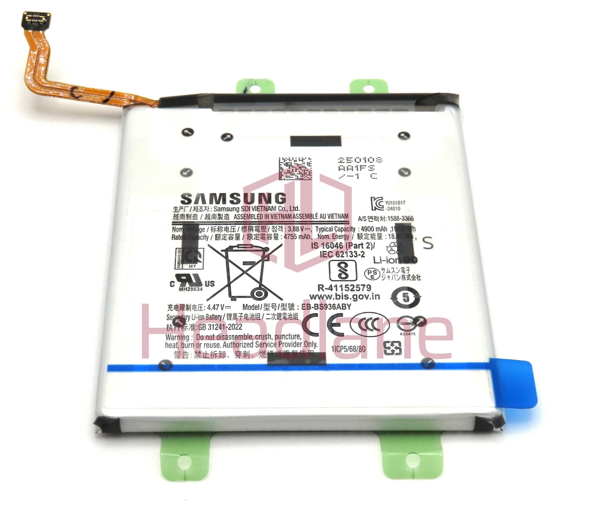 Samsung SM-S936 S731 S741 Galaxy S25+ / Plus / S25 FE / S26 FE EB-BS936ABE 4900mAh Battery - GH82-36362A