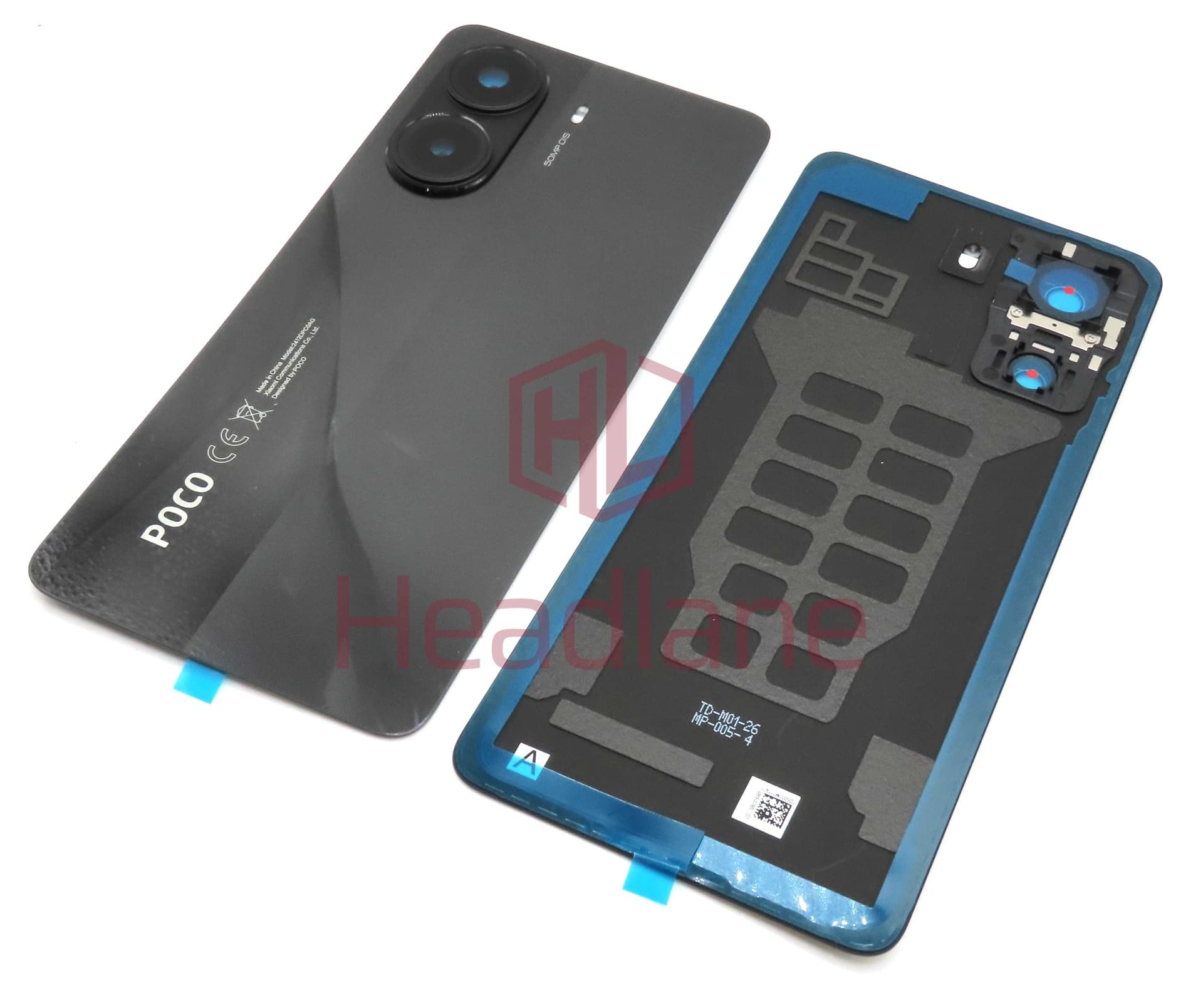 Xiaomi Poco X7 Pro Back / Battery Cover - Black - 56003000O1000