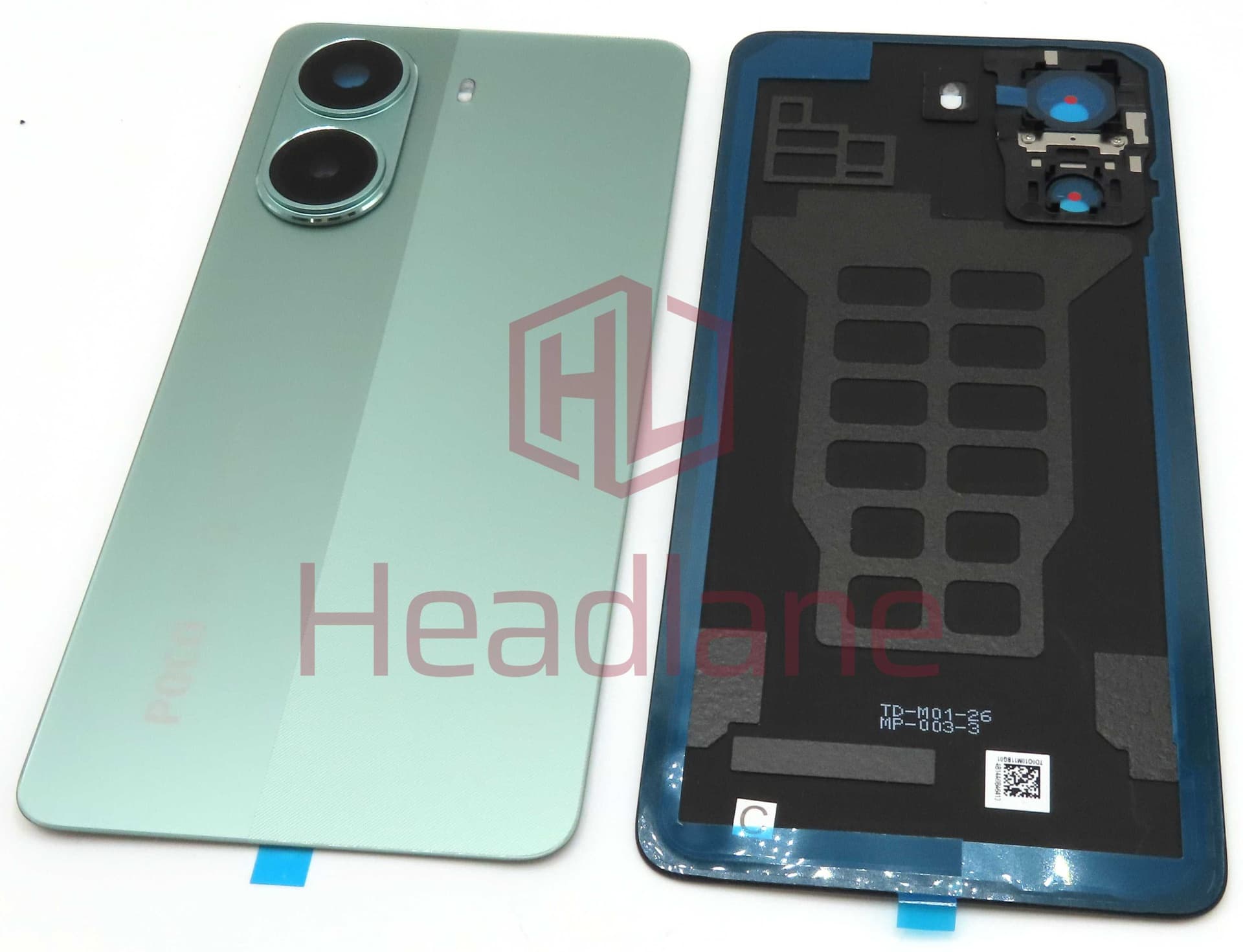 Xiaomi Poco X7 Pro Back / Battery Cover - Green - 56002900O1000 - Xiaomi Replacement Part