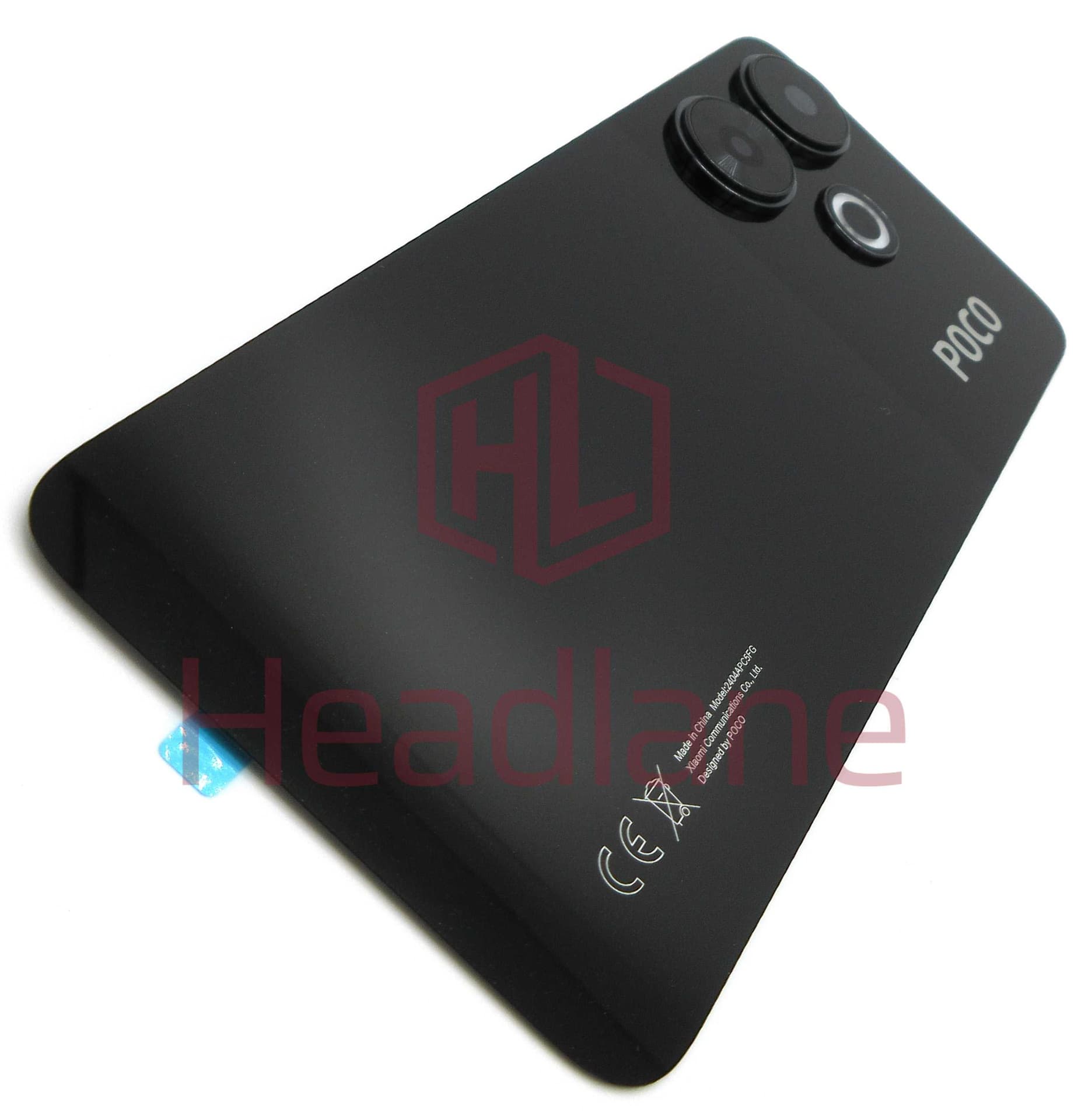Xiaomi Poco M6 Back / Battery Cover - Black - 5600010N19C00