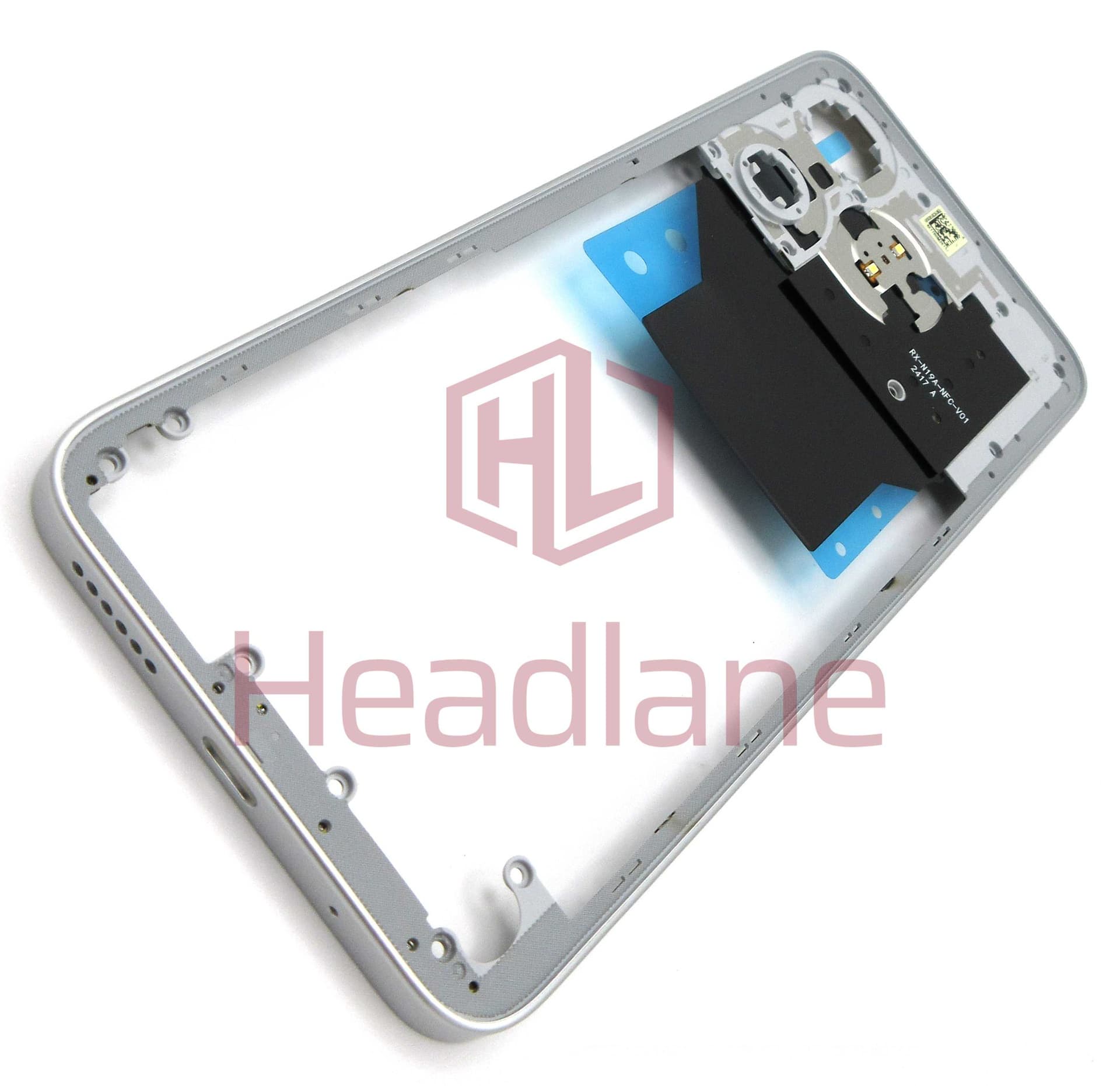 Xiaomi Poco M6 Middle Cover / Chassis - Silver - 1610110000863A