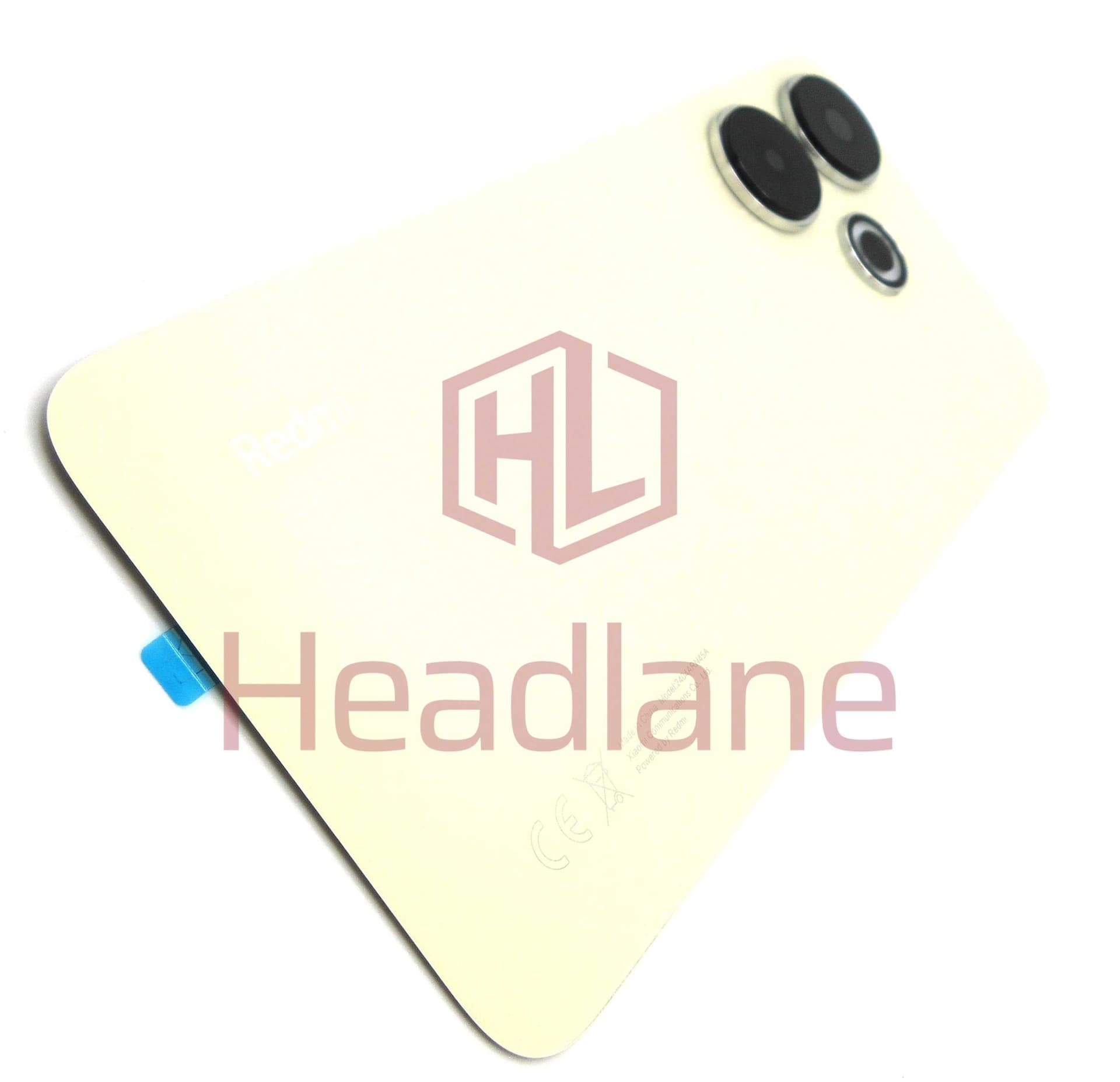 Xiaomi Redmi 13 Back / Battery Cover - Gold - 5600010N19A00