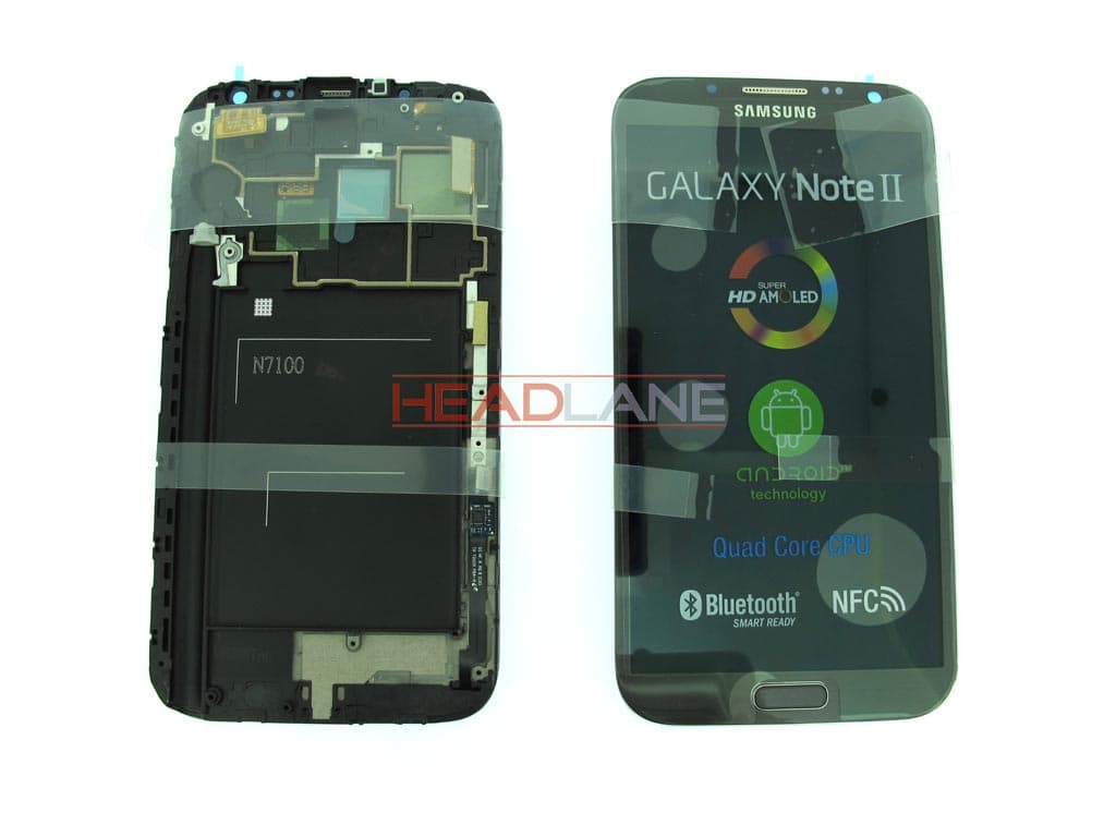 Samsung GT-N7100 Galaxy Note 2 LCD Display / Screen + Touch - Grey - GH97-14112B - Samsung Replacement Part