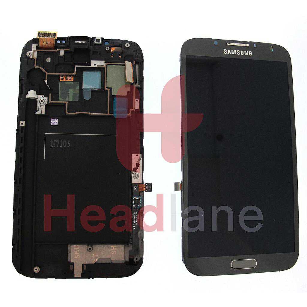 Samsung GT-N7105 Galaxy Note 2 LTE LCD / Touch - Grey - GH97-14114B - Samsung Replacement Part