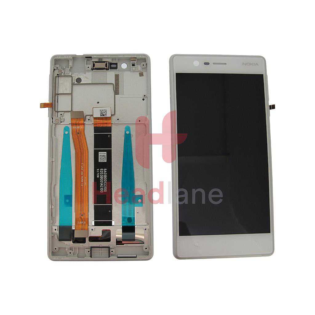 Nokia 3 LCD Display / Screen + Touch - Silver (Type A - Dual SIM) - 20NE1SW0001 - Nokia (HMD) Replacement Part