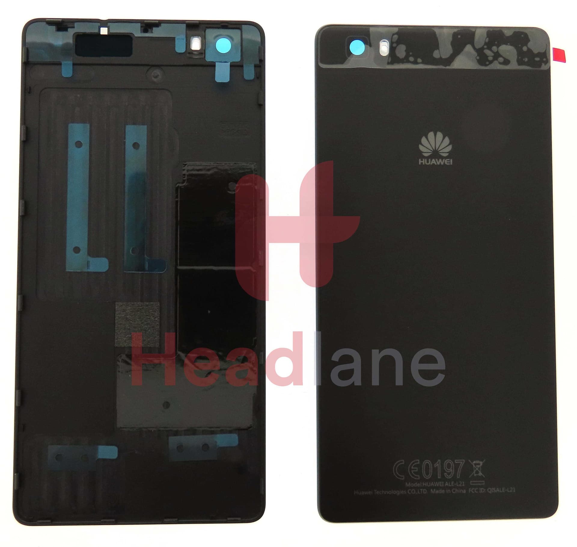 Huawei P8 Lite Battery Cover - Black - 02350GLA - Huawei Replacement Part