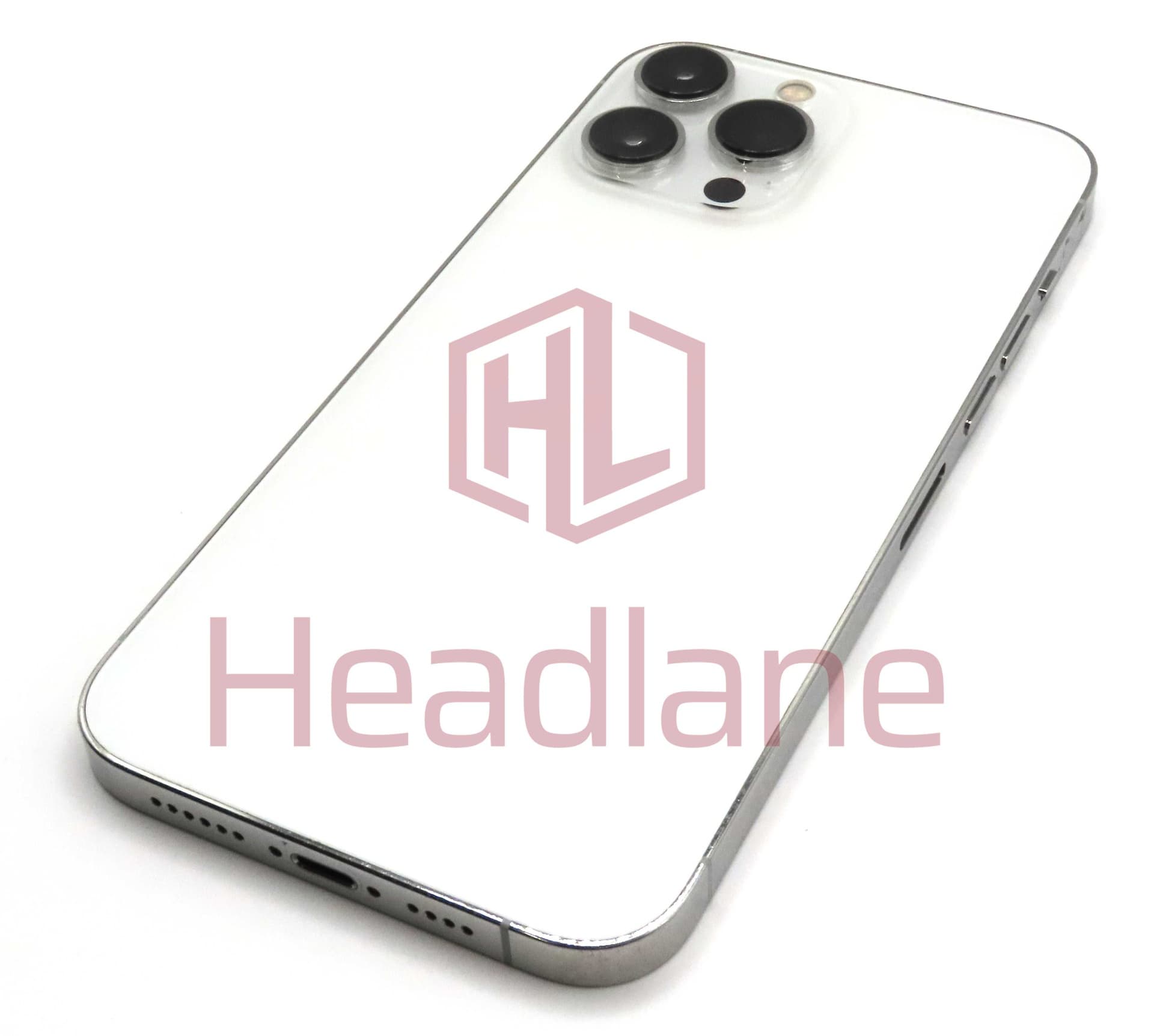 iPhone 13 Pro Max Back / Battery Cover + Small Parts - Silver (Pulled - Grade C) - IP13PMBH-SL-C