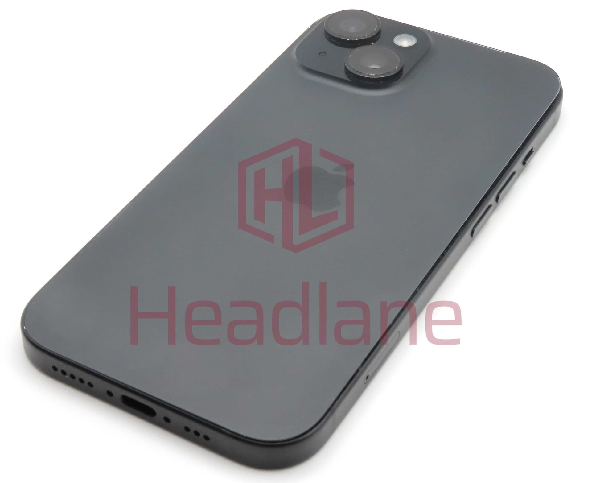 iPhone 15 Back / Battery Cover + Small Parts - Black (Pulled - Grade C) - IP15BH-BK-C