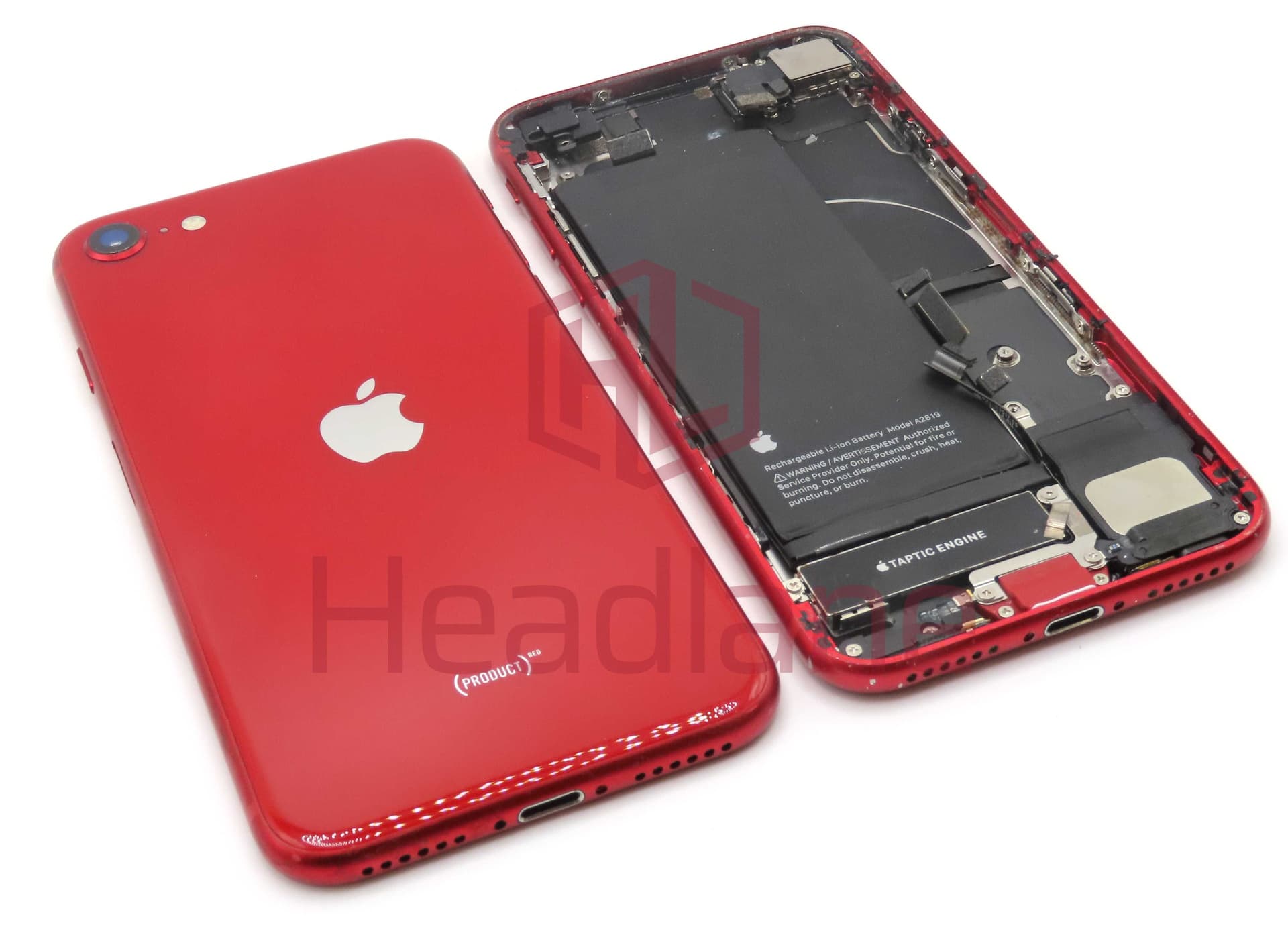 iPhone SE (3rd Gen) Back / Battery Cover + Small Parts - Red (Pulled - Grade C) - IPSE3BH-RD-C - Unknown Replacement Part
