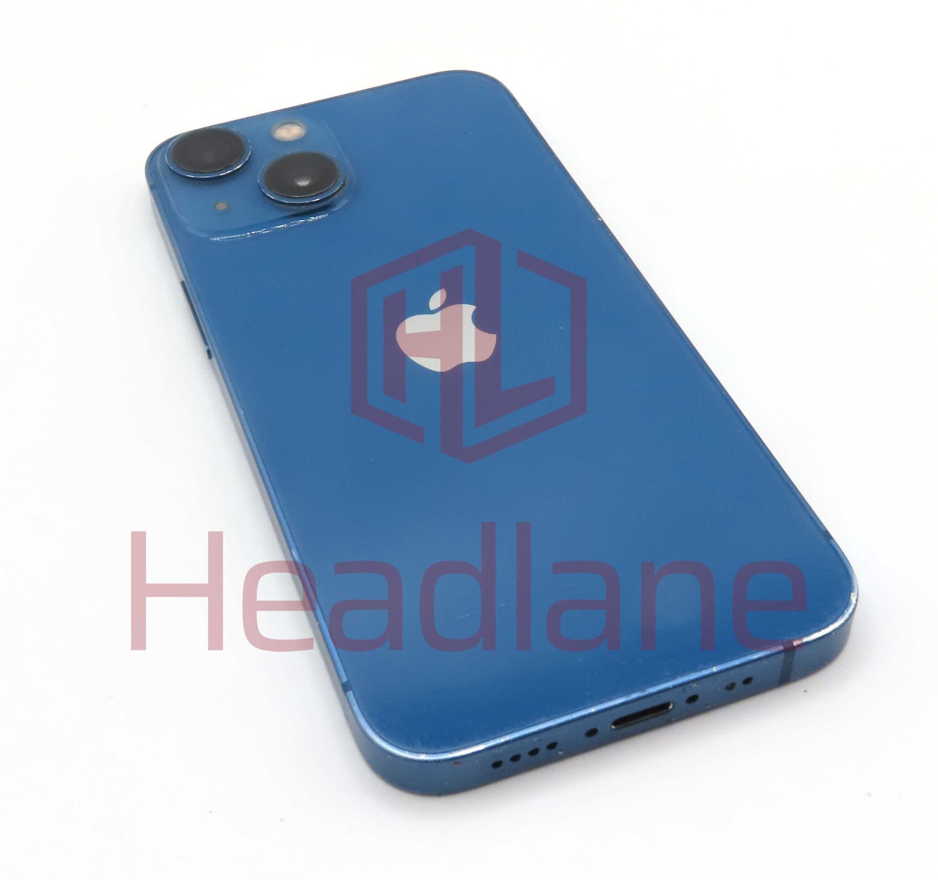 Apple iPhone 13 Mini Back / Battery Cover + Small Parts - Blue (Pulled - Grade C) - IP13MNBH-BL-C
