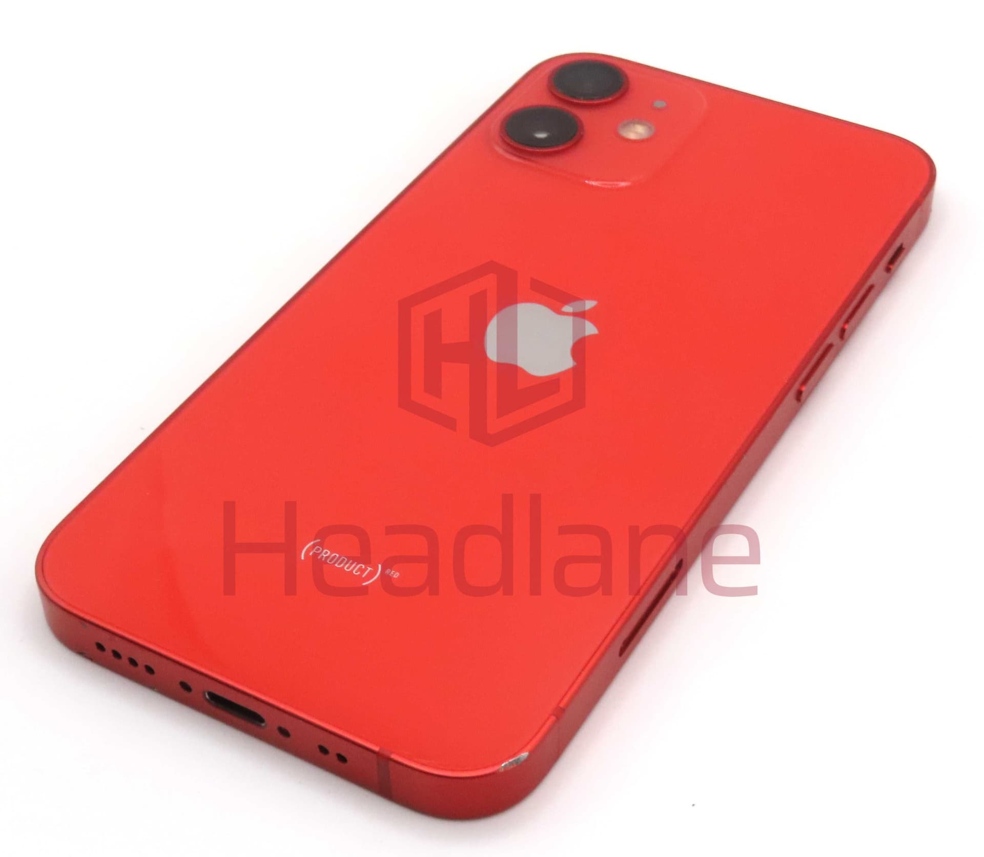 Apple iPhone 12 Mini Back / Battery Cover + Small Parts - Red (Pulled - Grade C) - IP12MBH-RD-C - Pulled Replacement Part