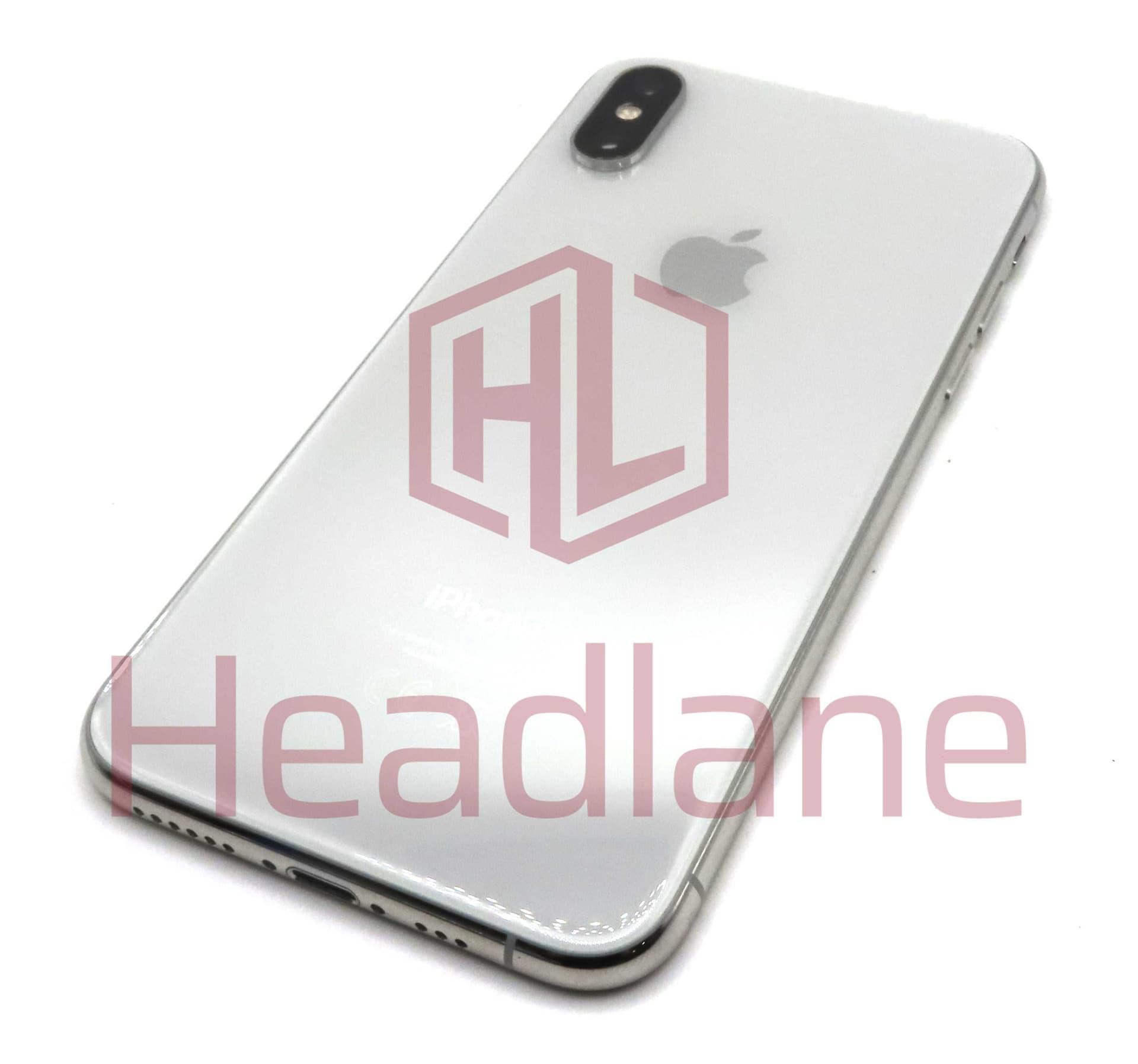 Apple iPhone XS Back / Battery Cover + Small Parts - Silver (Pulled - Grade B) - IPXSBH-SL-B