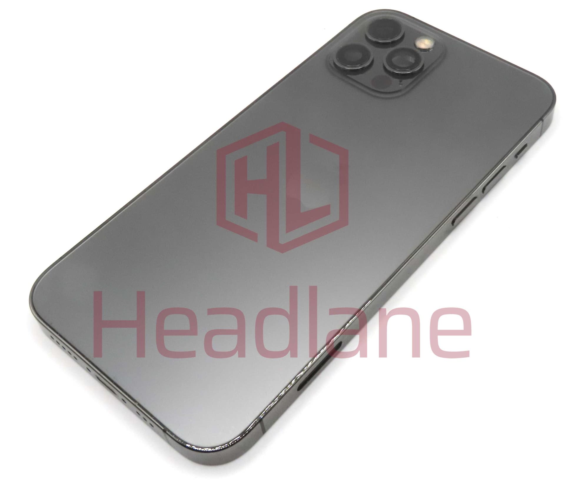 Apple iPhone 12 Pro Back / Battery Cover + Small Parts - Graphite (Grade C) (No Camera) - IP12PRBH-GR-NC-C