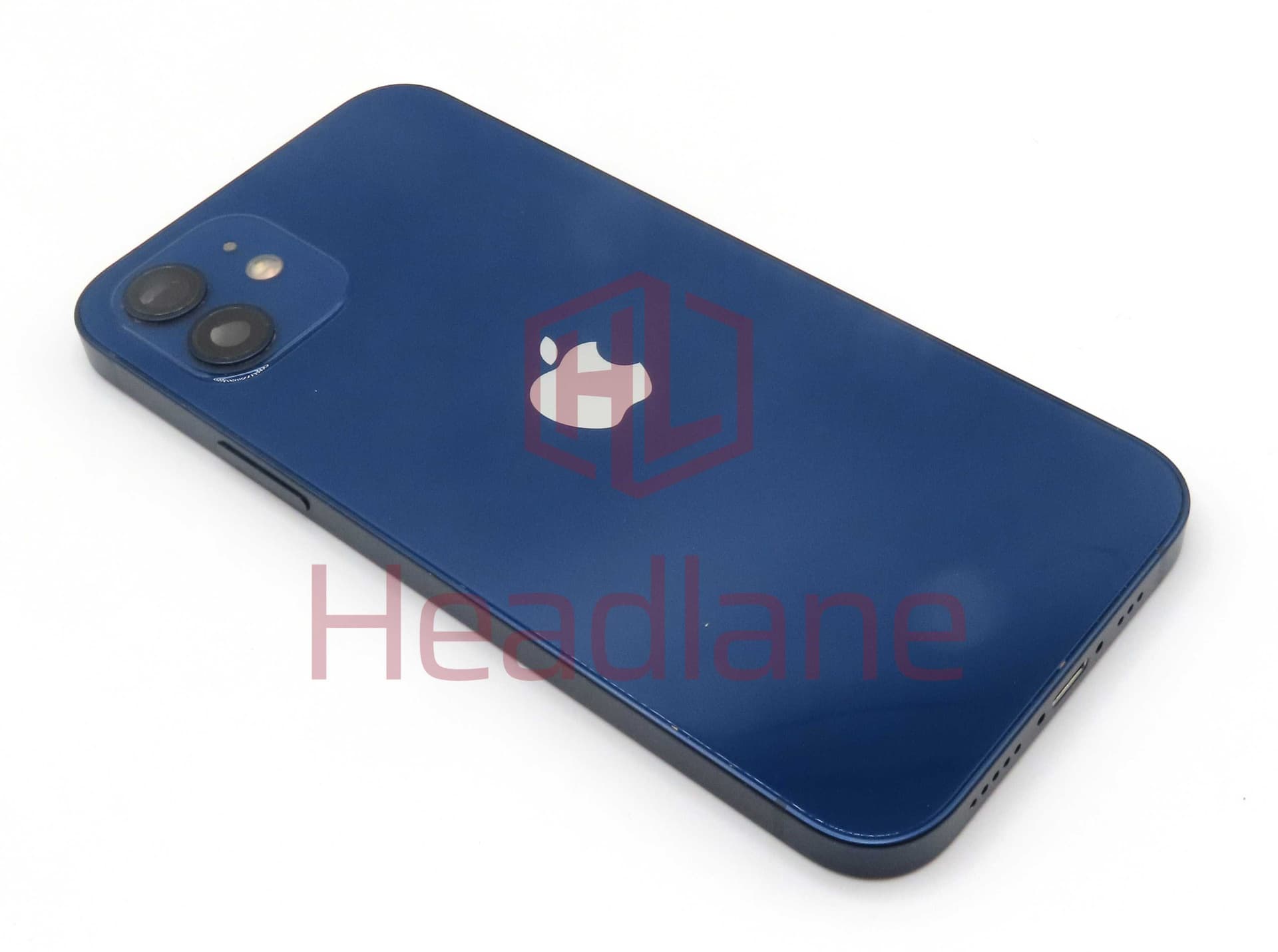 Apple iPhone 12 Back / Battery Cover + Small Parts - Blue (Pulled - Grade B) (No Camera) - IP12BH-BL-NC-B