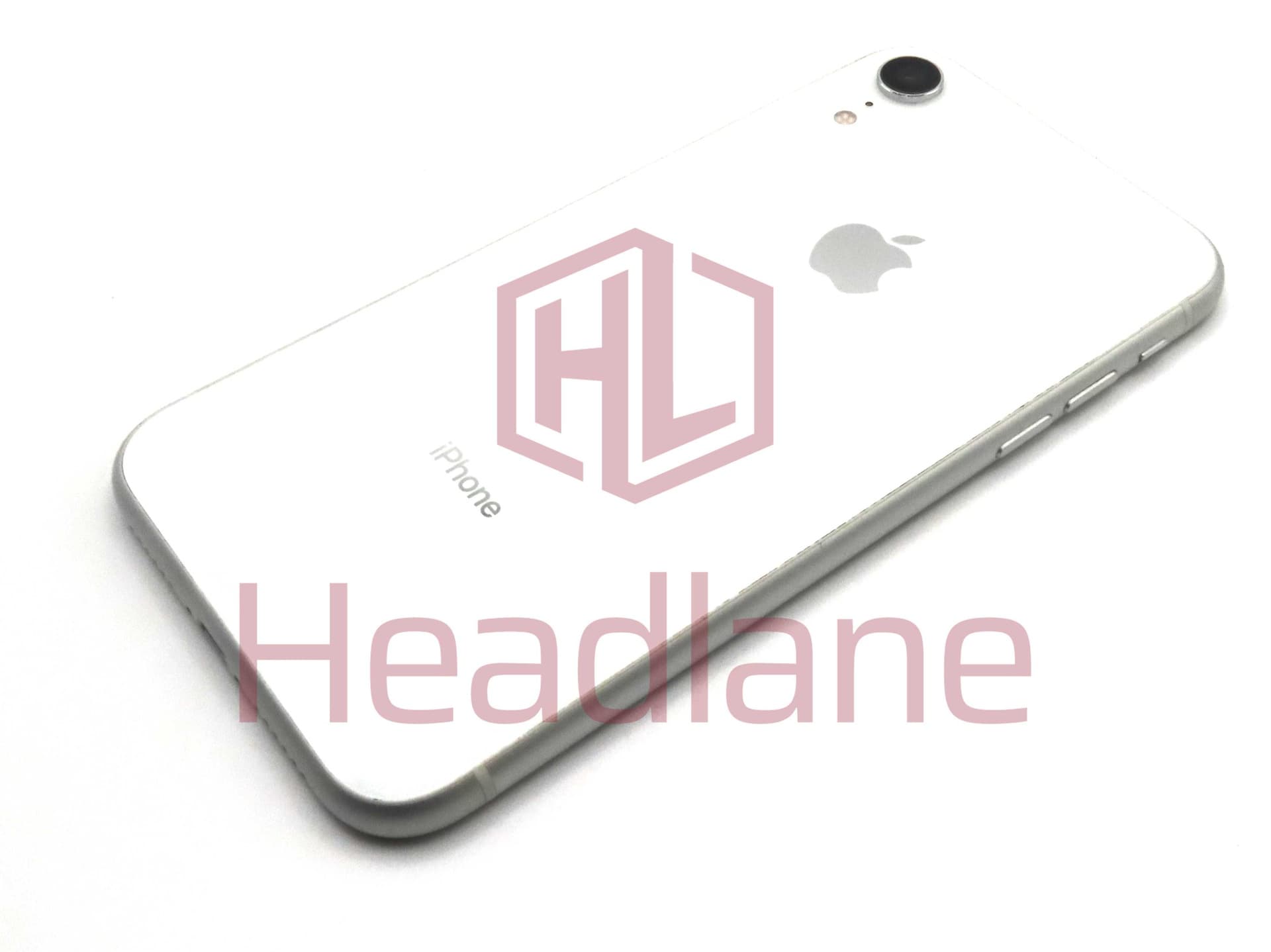 Apple iPhone XR Back / Battery Cover + Small Parts - White (Pulled - Grade C) (No Camera) - IPXRBH-WT-NC-C
