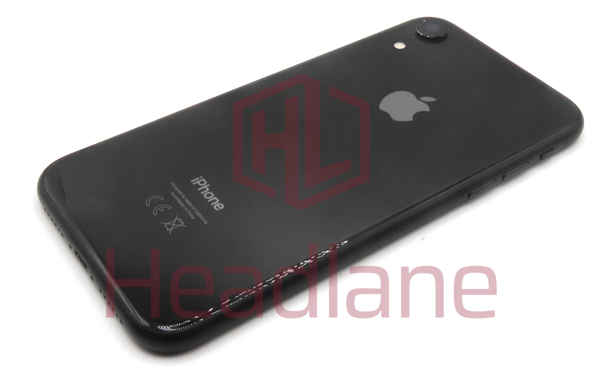 Apple iPhone XR Back / Battery Cover + Small Parts - Black (Pulled - Grade C) (No Camera) - IPXRBH-BK-NC-C