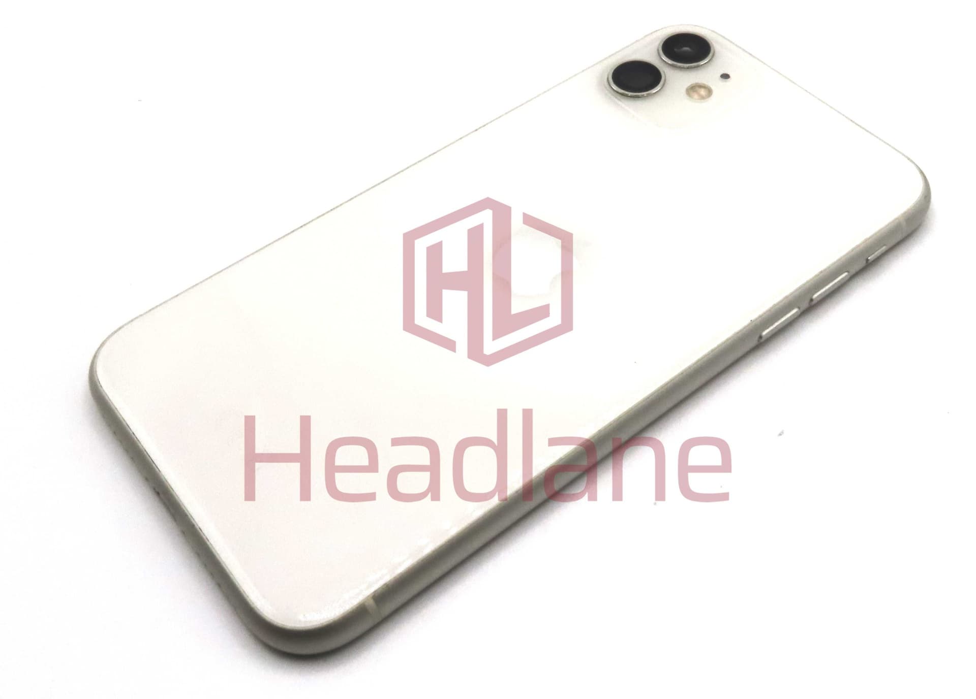 Apple iPhone 11 Back / Battery Cover + Small Parts - White (Pulled - Grade A) (No Camera) - IP11BH-WT-BH-A
