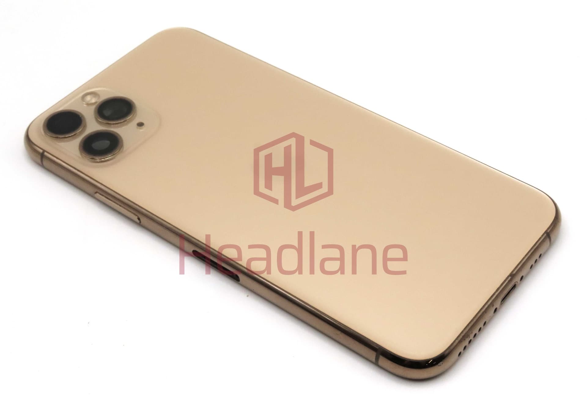 Apple iPhone 11 Pro Back / Battery Cover + Small Parts - Gold (Pulled - Grade B) (No Camera) - IP11PRBH-GD-NC-B