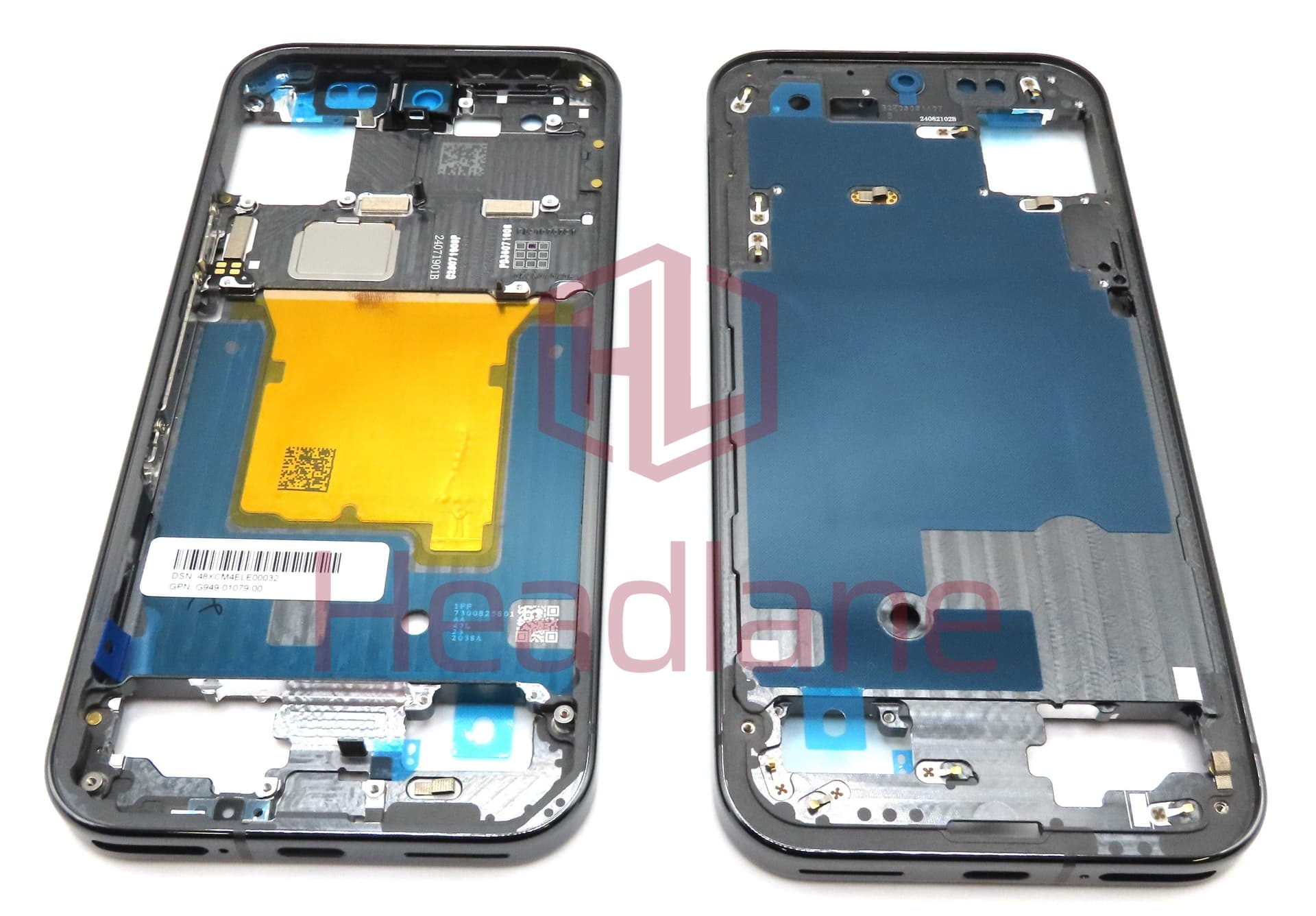 Google Pixel 9 Pro Middle Cover / Chassis  - Obsidian / Black - G949-01079-00
