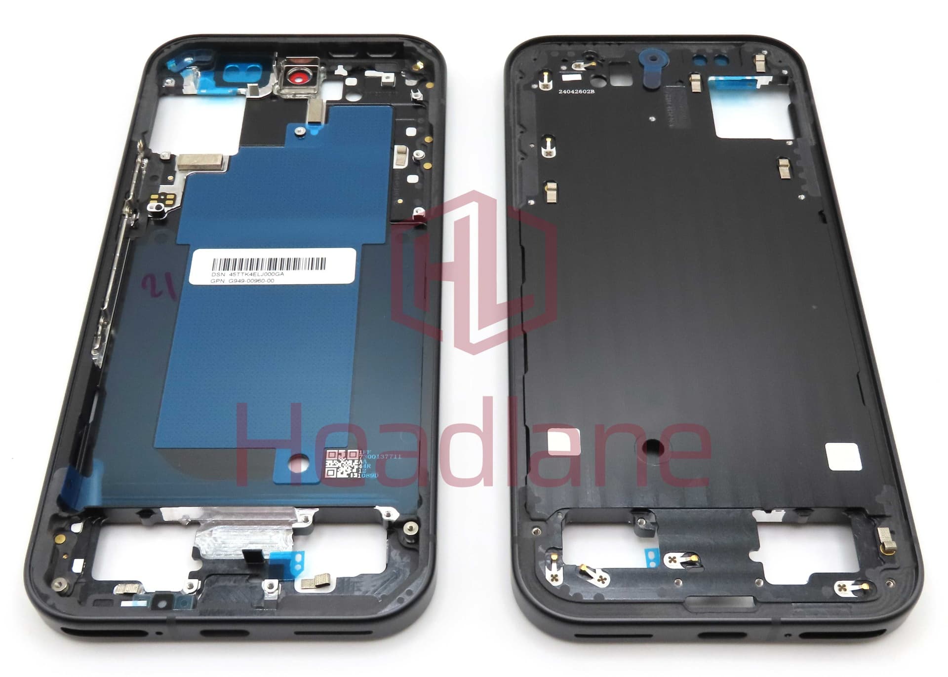Google Pixel 9 Middle Cover / Chassis - Obsidian / Black - G949-00960-00