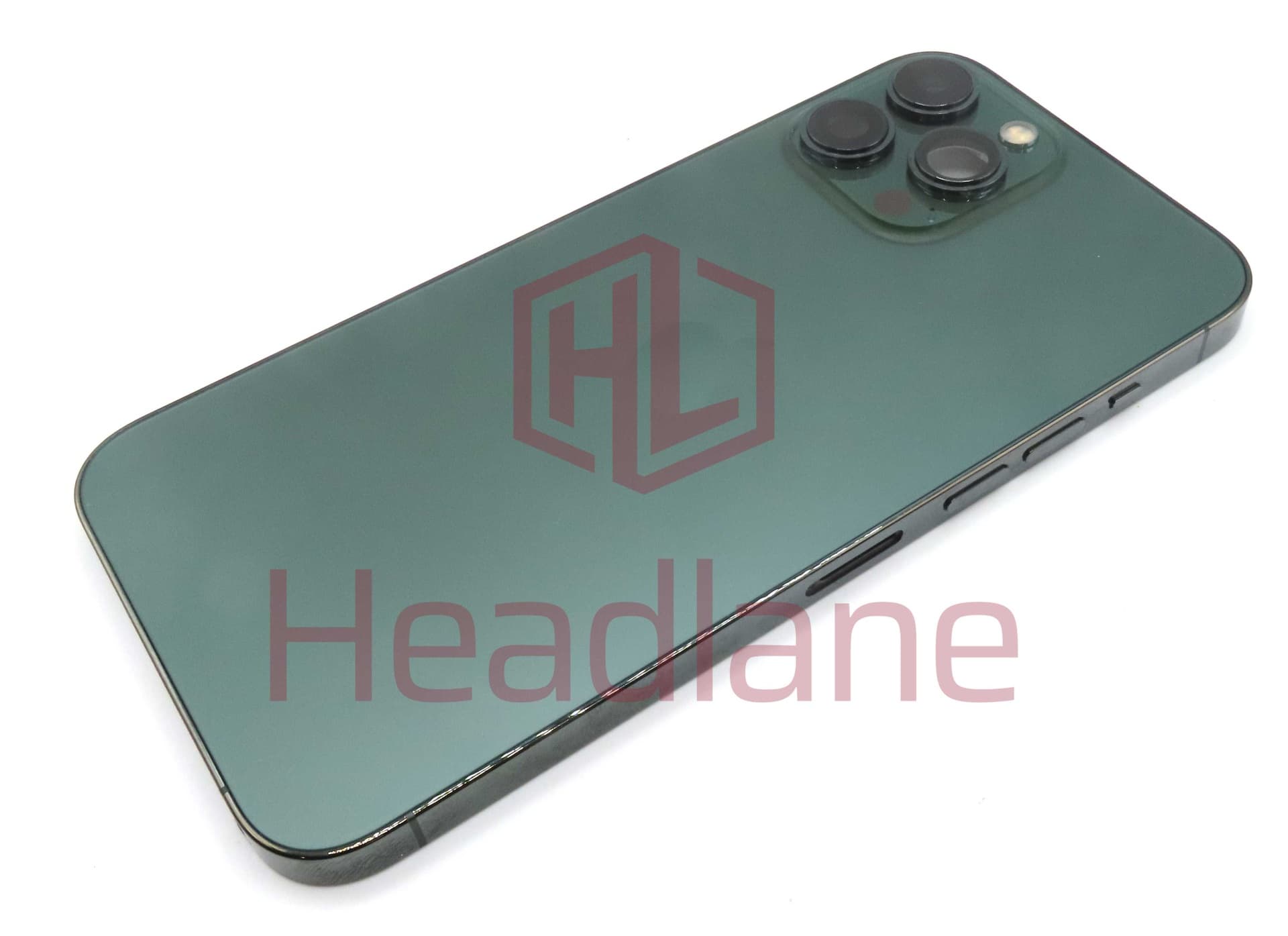 iPhone 13 Pro Max Back / Battery Cover + Small Parts - Green (Pulled - Grade B) (No Camera) - IP13PMBH-AG-NC-B