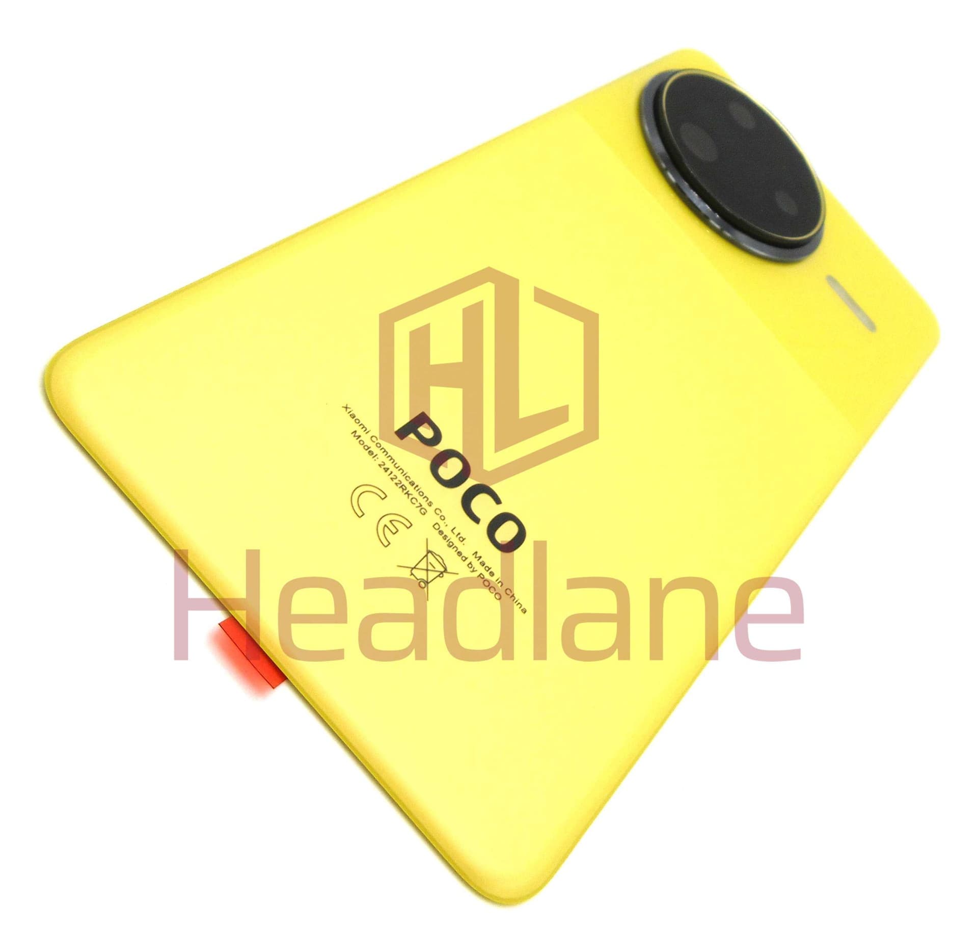 Xiaomi Poco F7 Ultra Back / Battery Cover - Yellow - 5600190O11U00