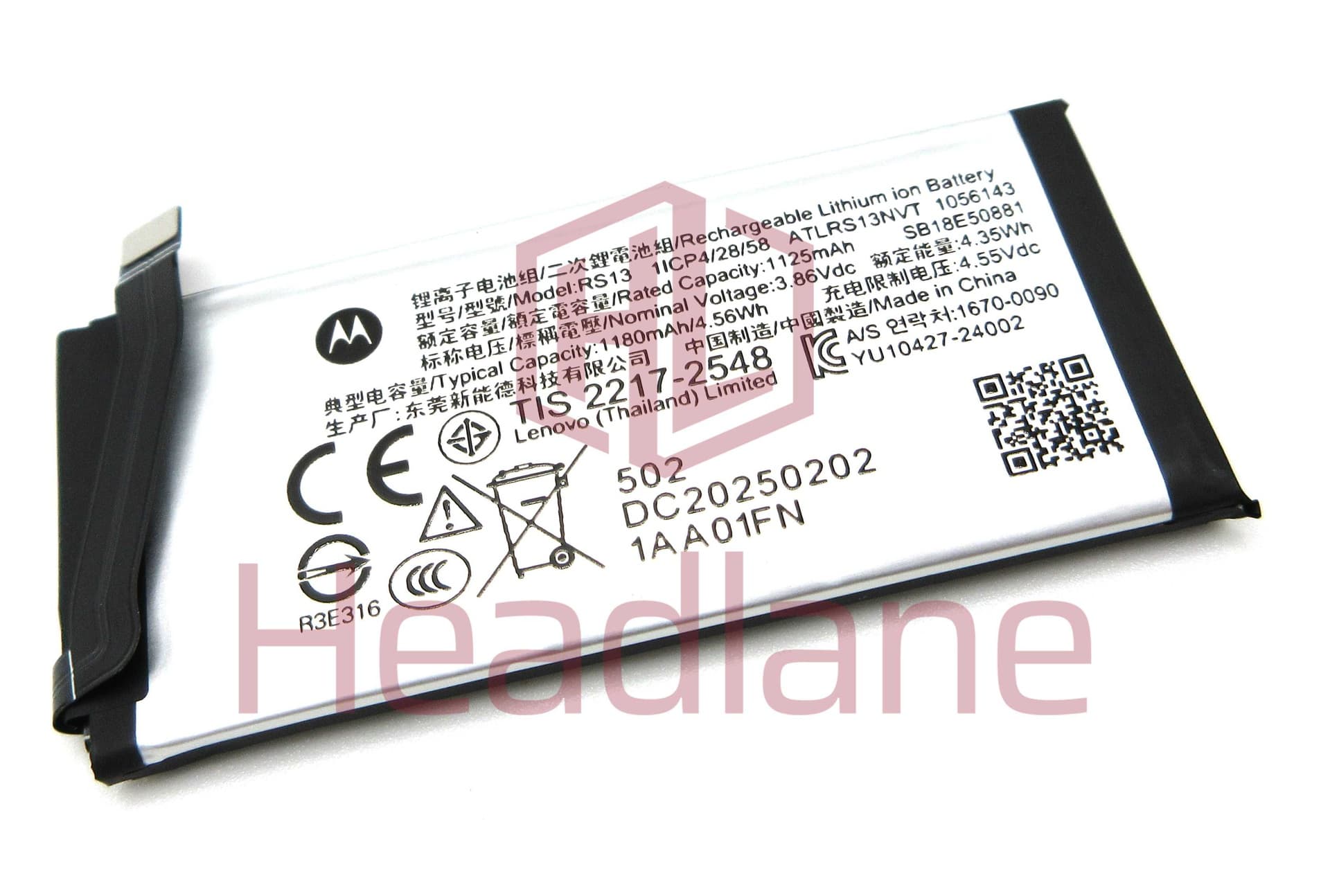 Motorola XT2551 Razr 60 Ultra RS13 1180mAh Battery - SB18E50881