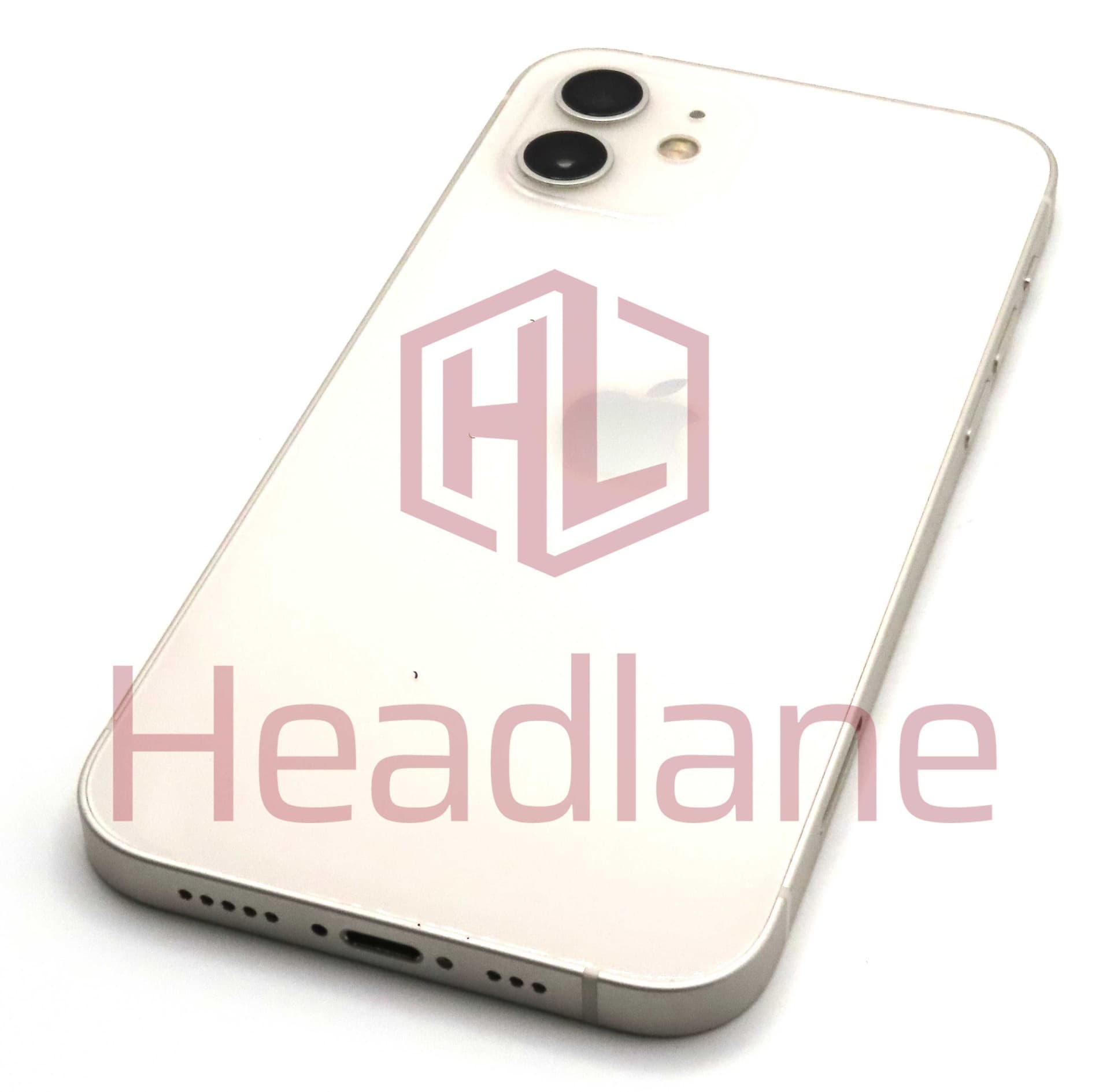iPhone 12 Back / Battery Cover + Small Parts - White (Pulled - Grade B) - IP12BH-WT-B