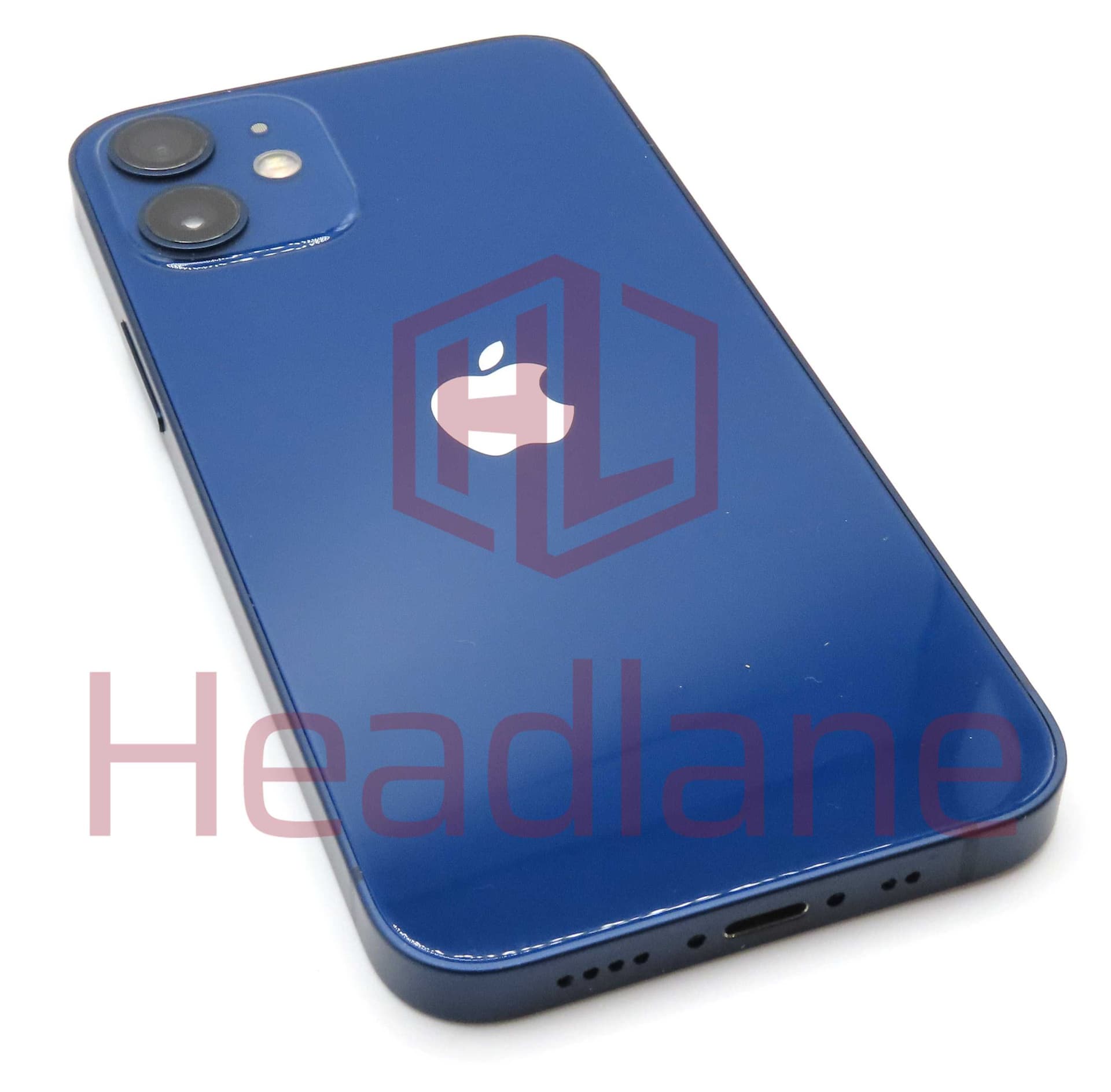 Apple iPhone 12 Mini Back / Battery Cover + Small Parts - Blue (Pulled - Grade A) - IP12MBH-BL-A - Pulled Replacement Part