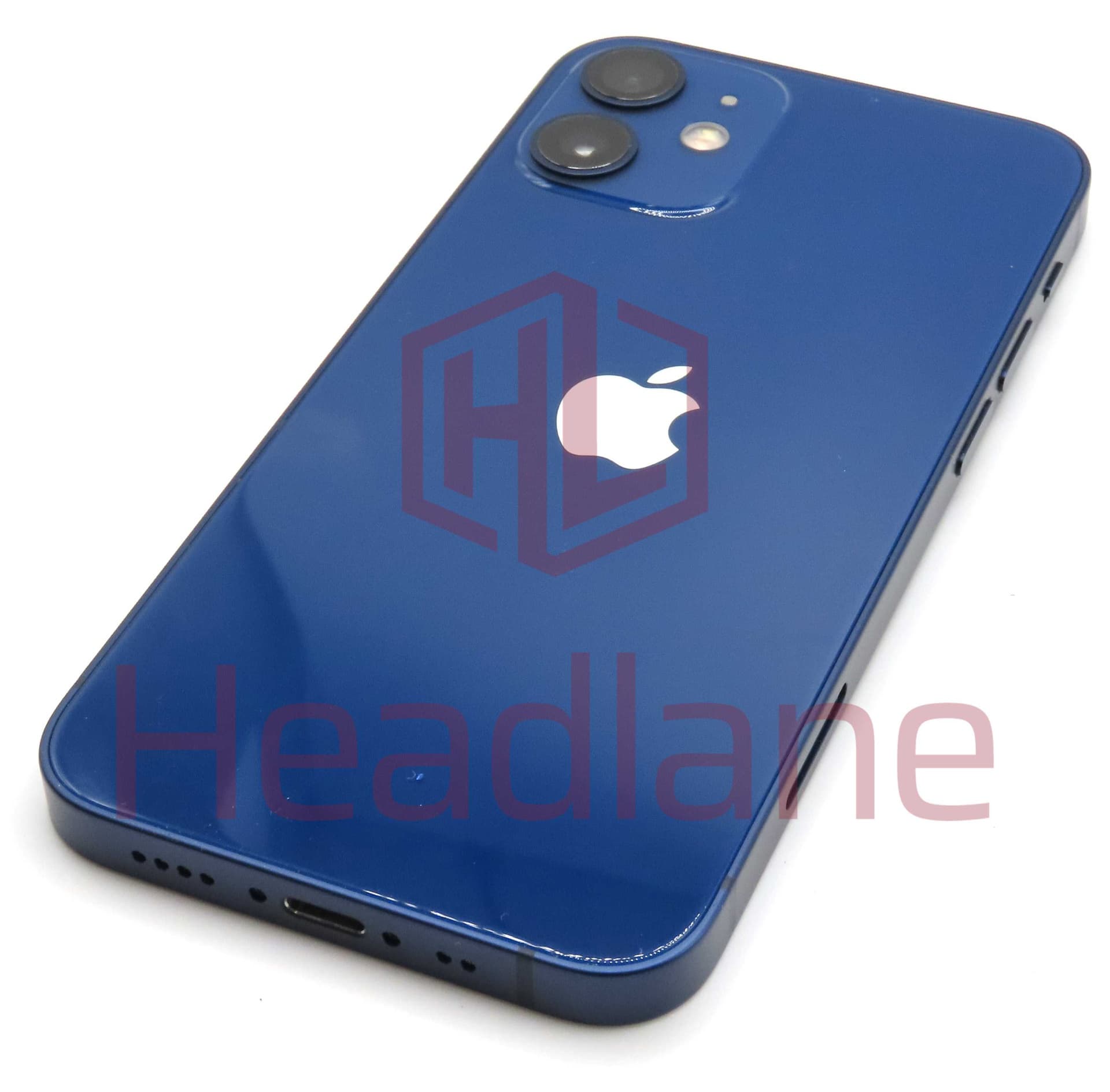 Apple iPhone 12 Mini Back / Battery Cover + Small Parts - Blue (Pulled - Grade B) - IP12MBH-BL-B - Pulled Replacement Part