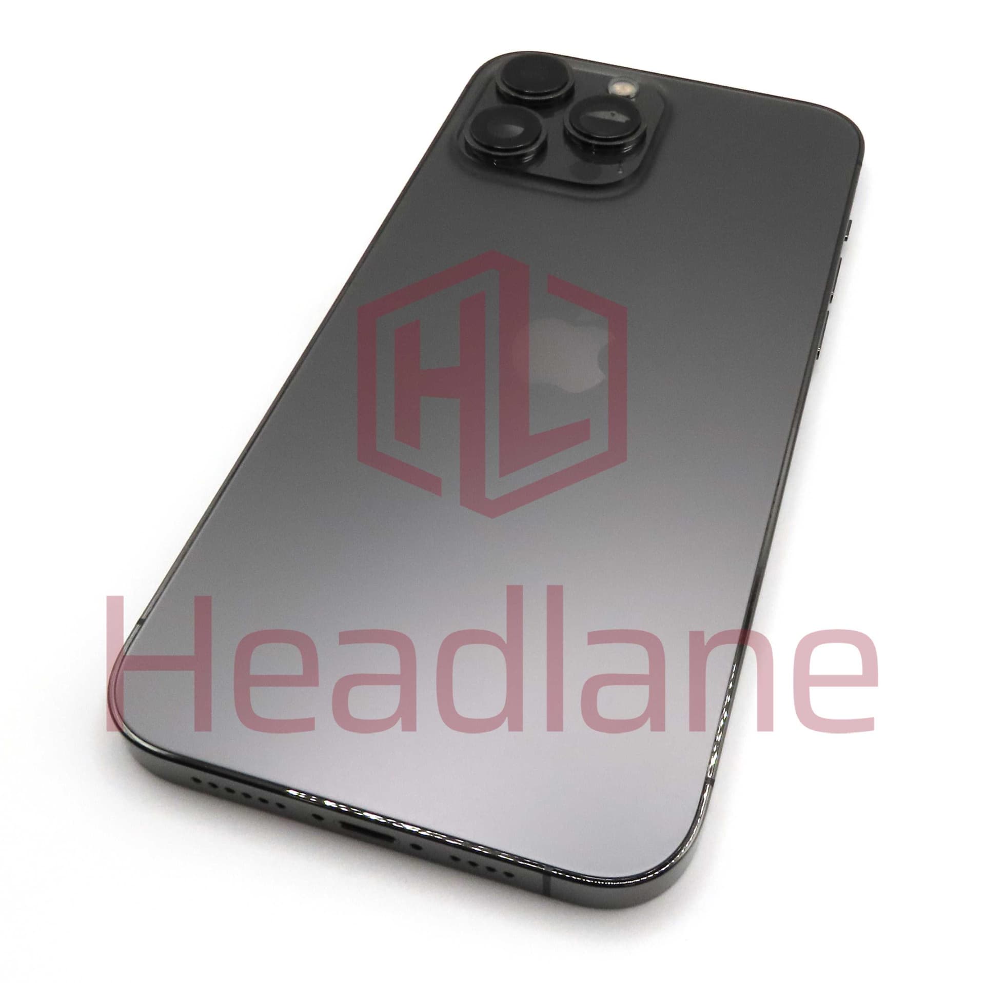 iPhone 13 Pro Max Back / Battery Cover + Small Parts - Graphite (Pulled - Grade A) (No Camera) - IP13PMBH-BK-NC-A