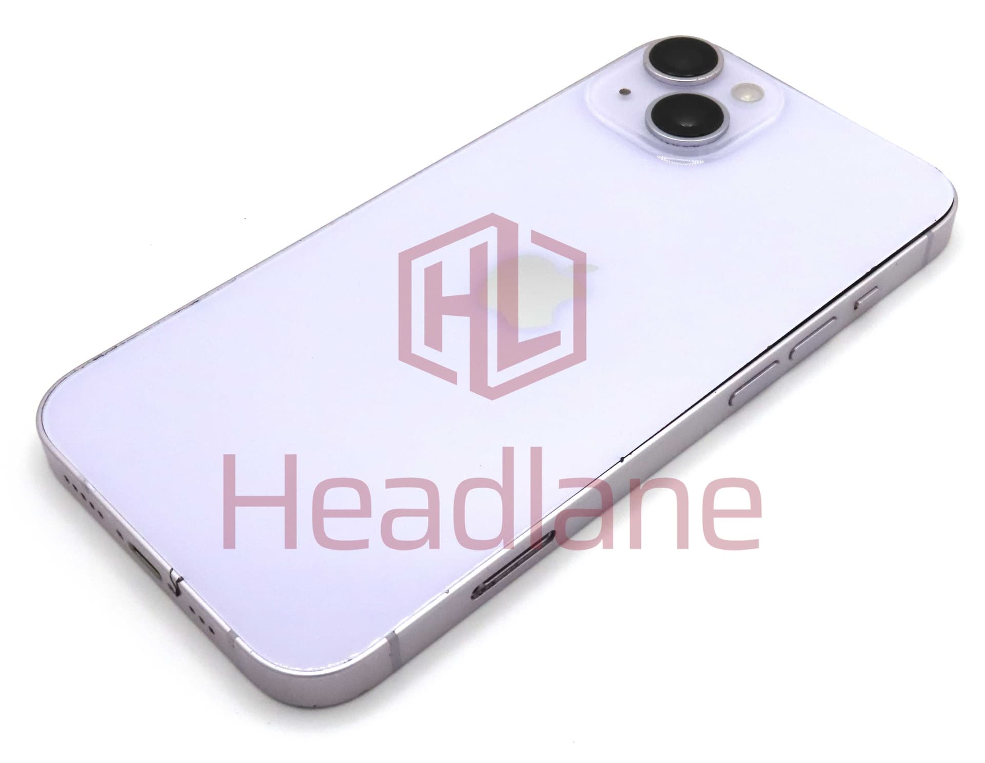 iPhone 14 Back / Battery Cover + Small Parts - Purple (Pulled - Grade C) - IP14BH-PL-C