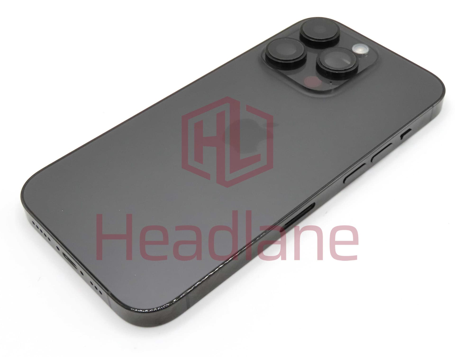 iPhone 14 Pro Back / Battery Cover + Small Parts - Black (Pulled - Grade A) (No Camera) - IP14PRBH-BK-NC-A