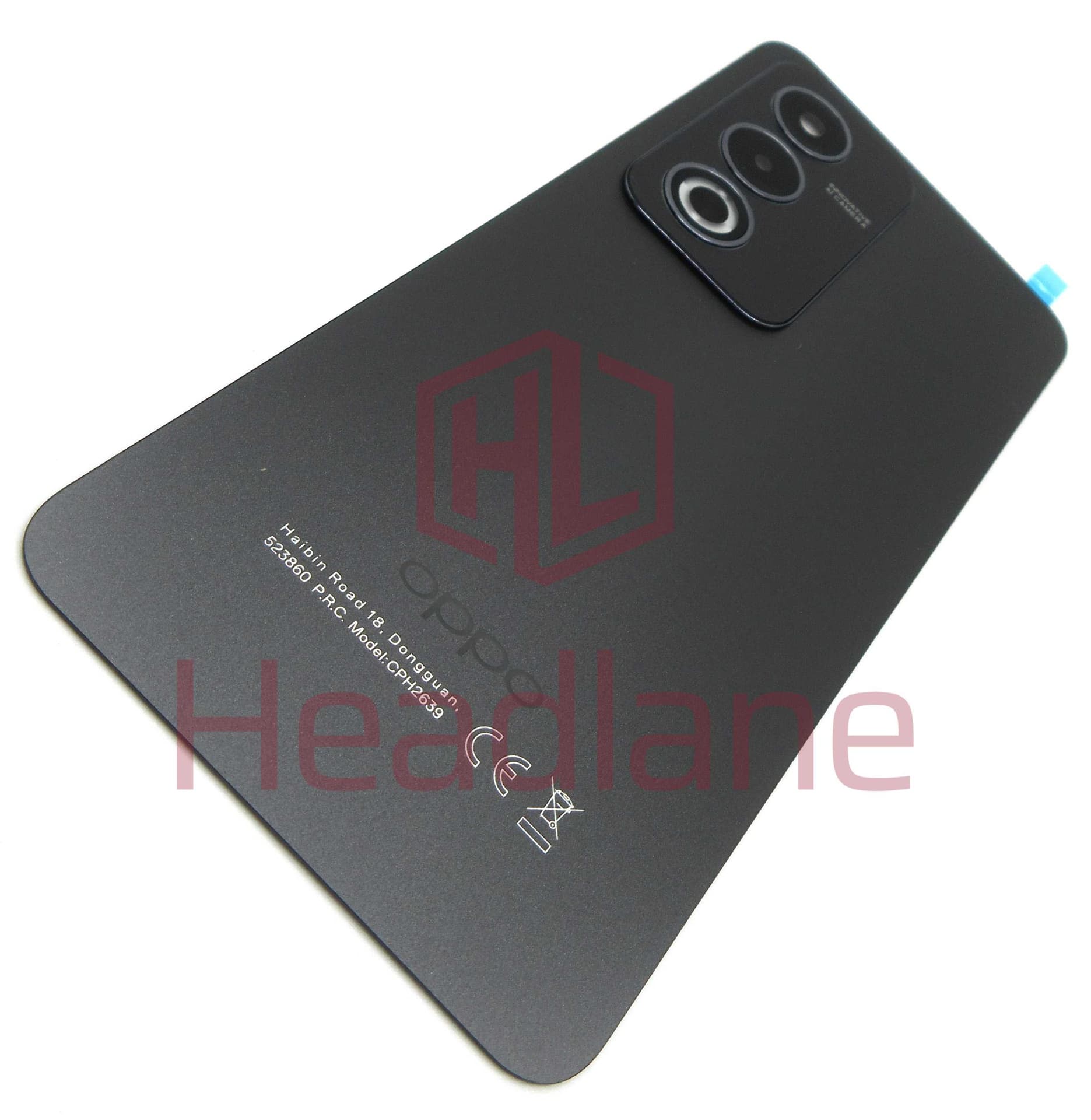 Oppo CPH2639 A80 Back / Battery Cover - Starry Black - 621033000332 - Oppo Replacement Part