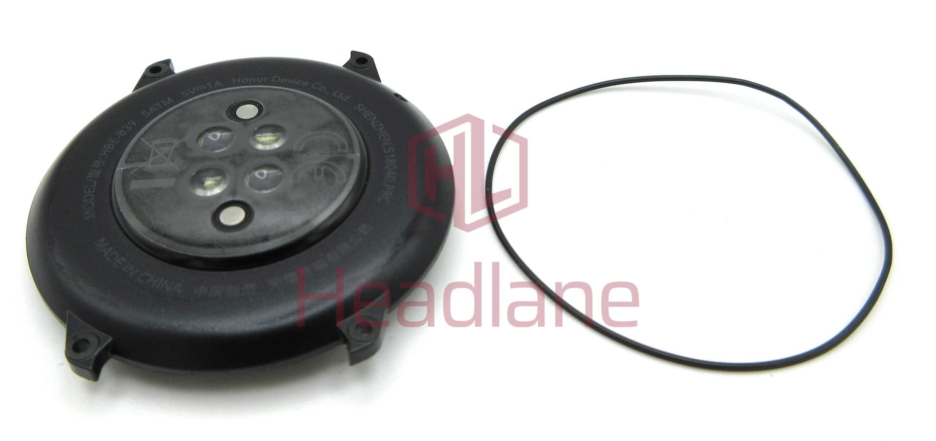 Honor MagicWatch 2 (42mm) Back / Battery Cover + HB472023ECW Battery - Black - 02353LBQ_H
