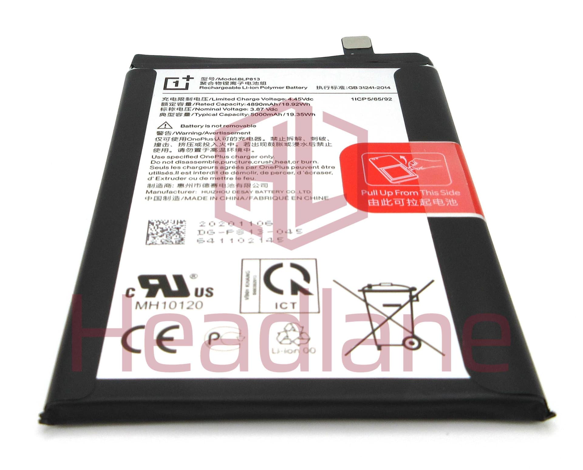 OnePlus Nord N100 BLP813 5000mAh Internal Battery - 1031100034 - OnePlus Replacement Part