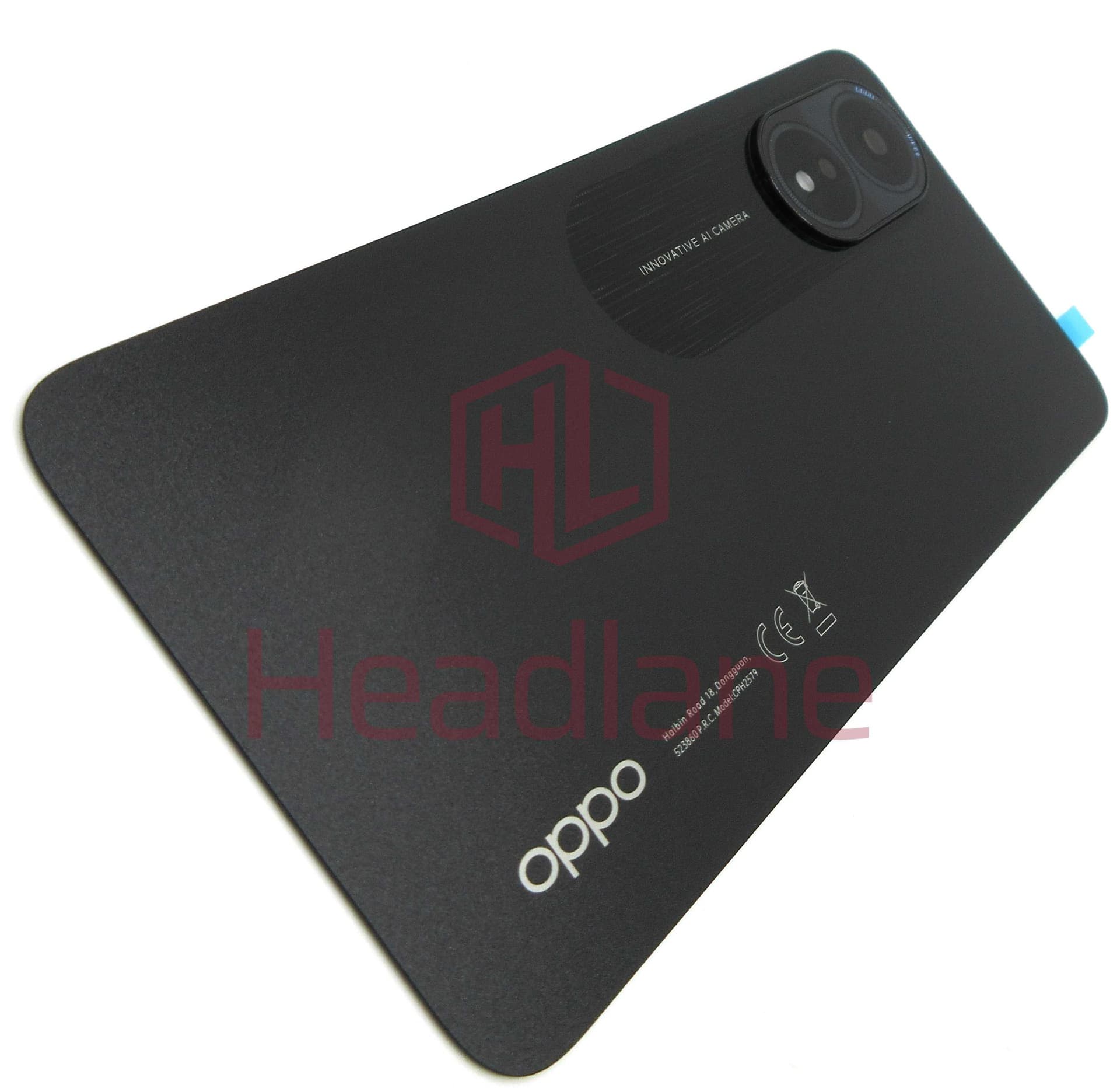 Oppo CPH2579 A38 Back / Battery Cover - Glowing Black - 621033000127