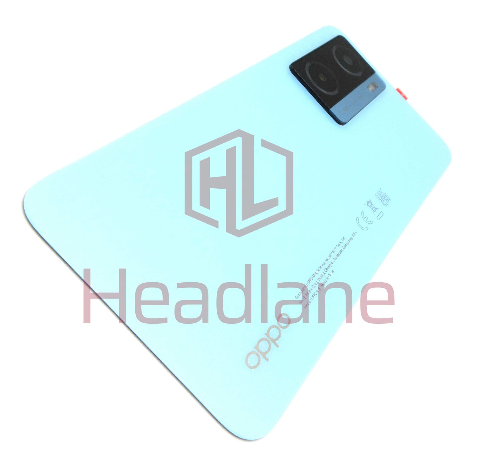 Oppo CPH2385 A57s / A77 Back / Battery Cover - Blue - 4150220