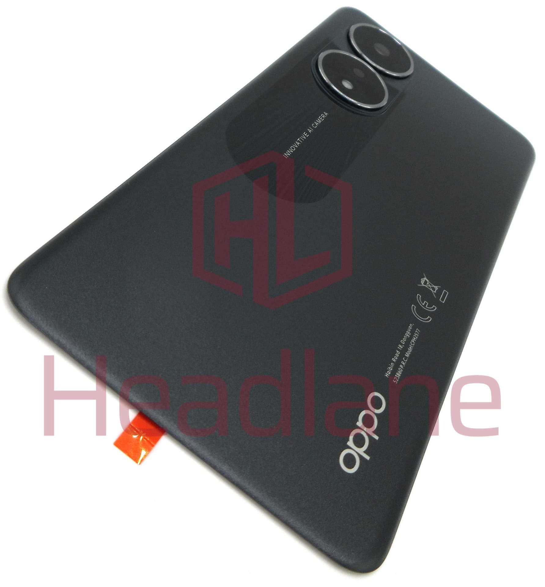 Oppo CPH2577 A58 4G Back / Battery Cover - Black - 621033000118