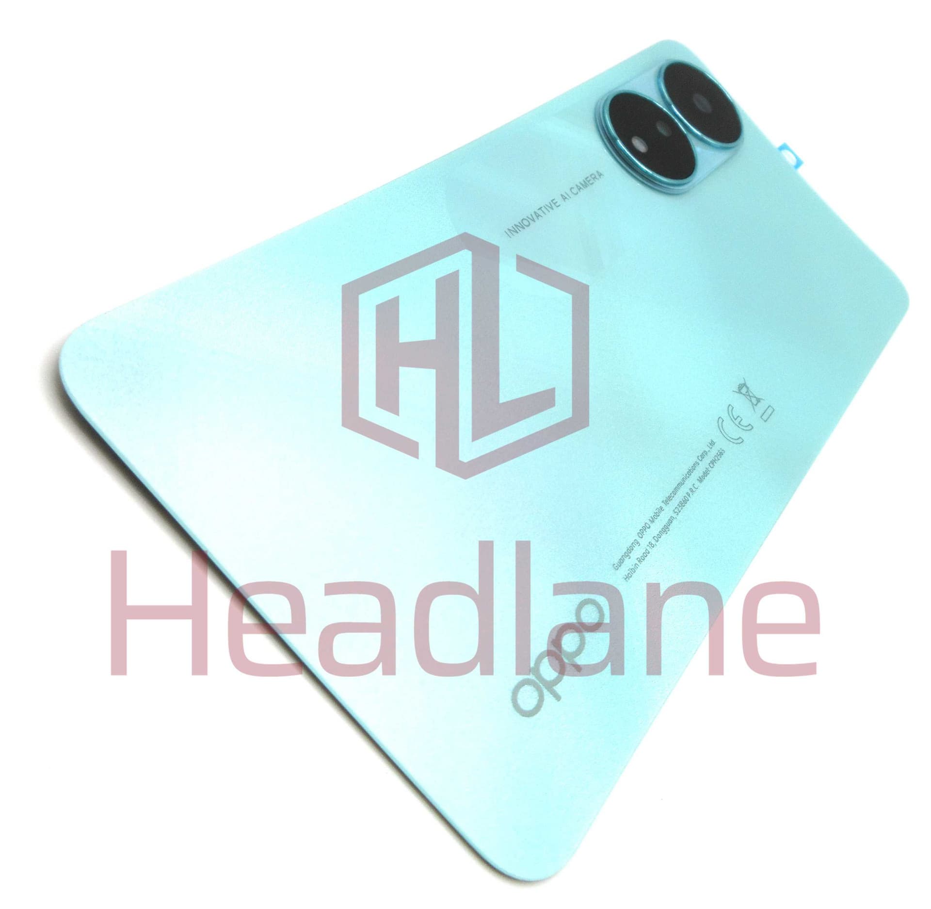 Oppo CPH2565 A78 4G Back / Battery Cover - Green - 621033000089