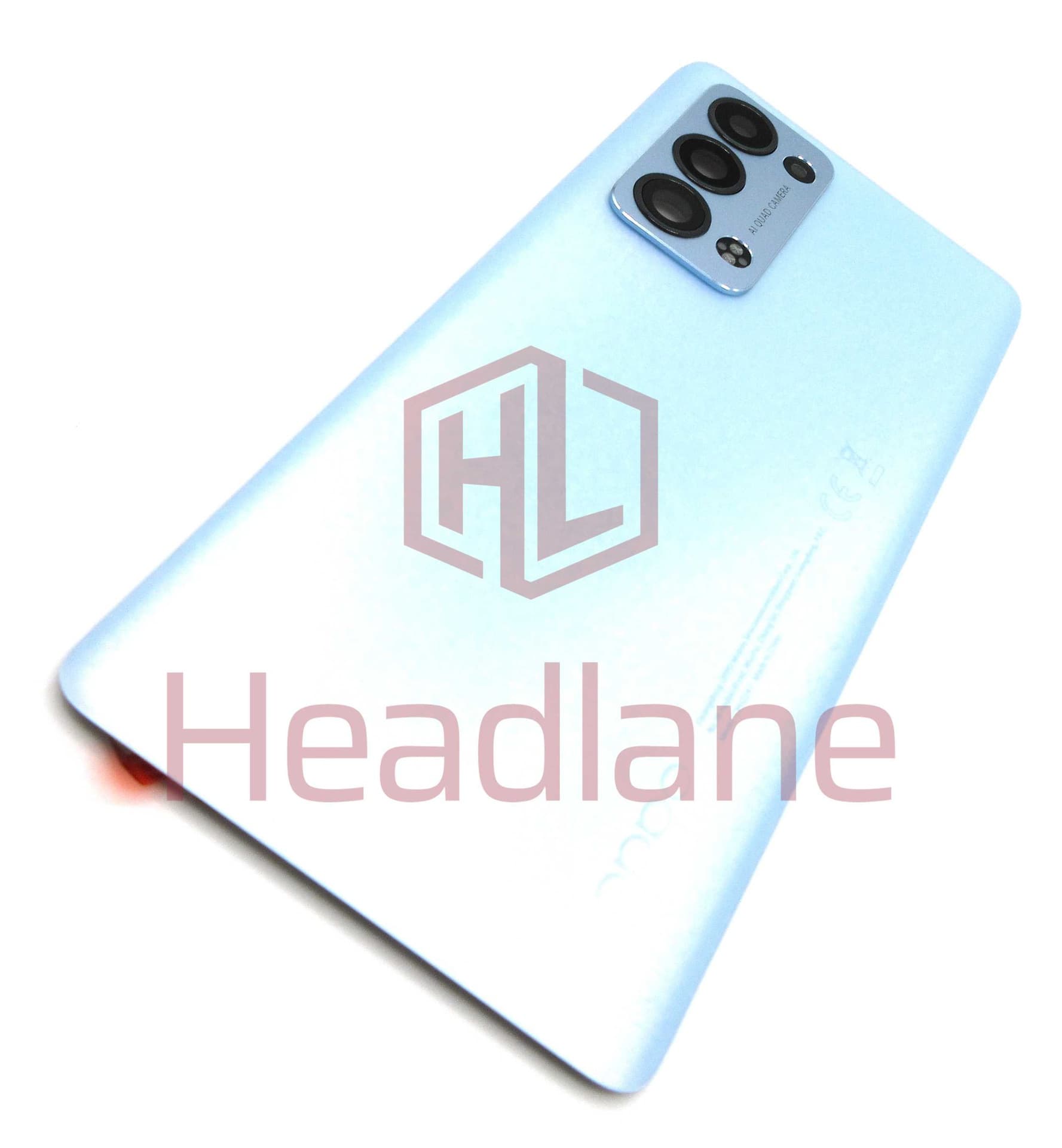 Oppo CPH2247 Reno6 Pro 5G Back / Battery Cover - Blue - 4907539