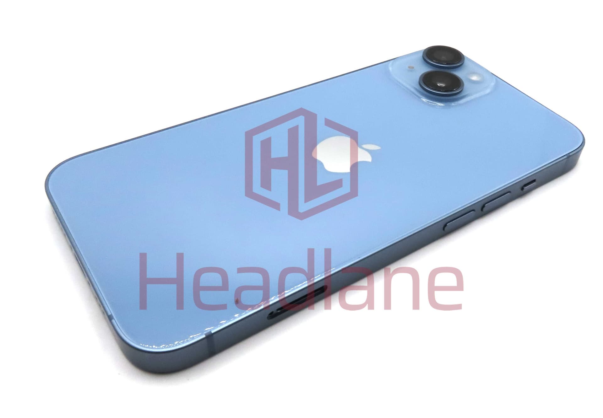 iPhone 13 Back / Battery Cover + Small Parts - Blue (Pulled - Grade B) (No Battery) - IP13BH-BL-NBT-B