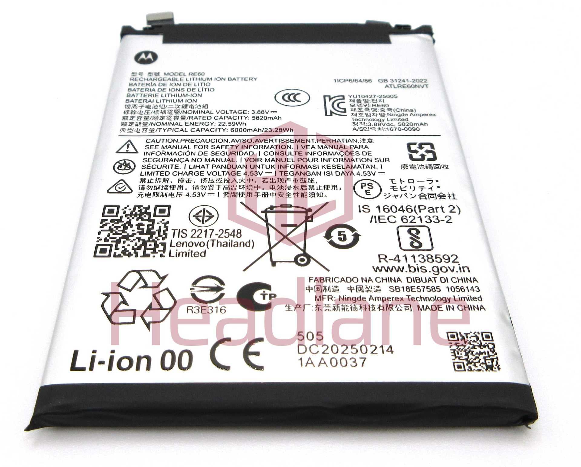Motorola XT2507 Edge 60 Pro RE60 6000mAh Battery - SB18E58759