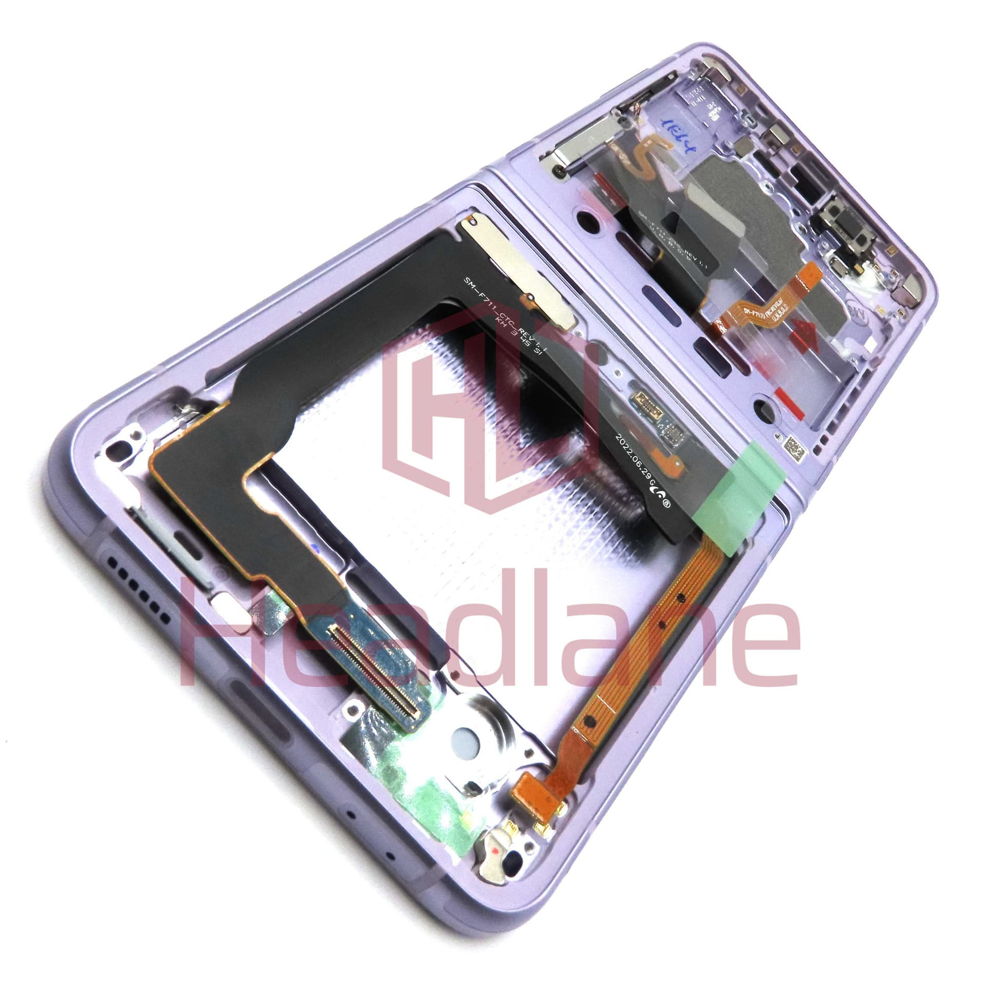Samsung SM-F711 Galaxy Z Flip3 5G Display Frame - Lavender - GH82-33949D