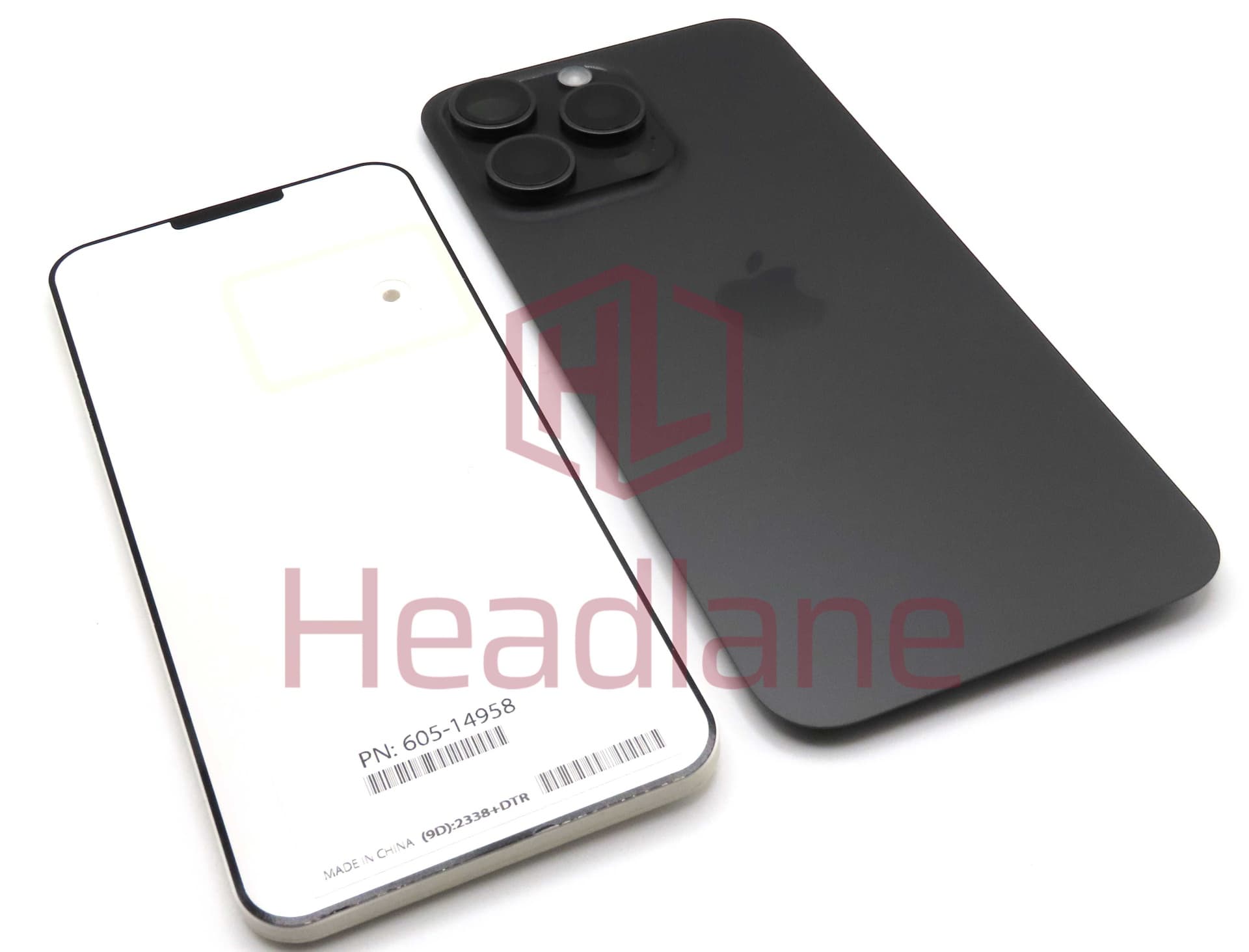 Apple iPhone 15 Pro Max Back / Battery Cover - Black Titanium (Service Pack) - 661-36911