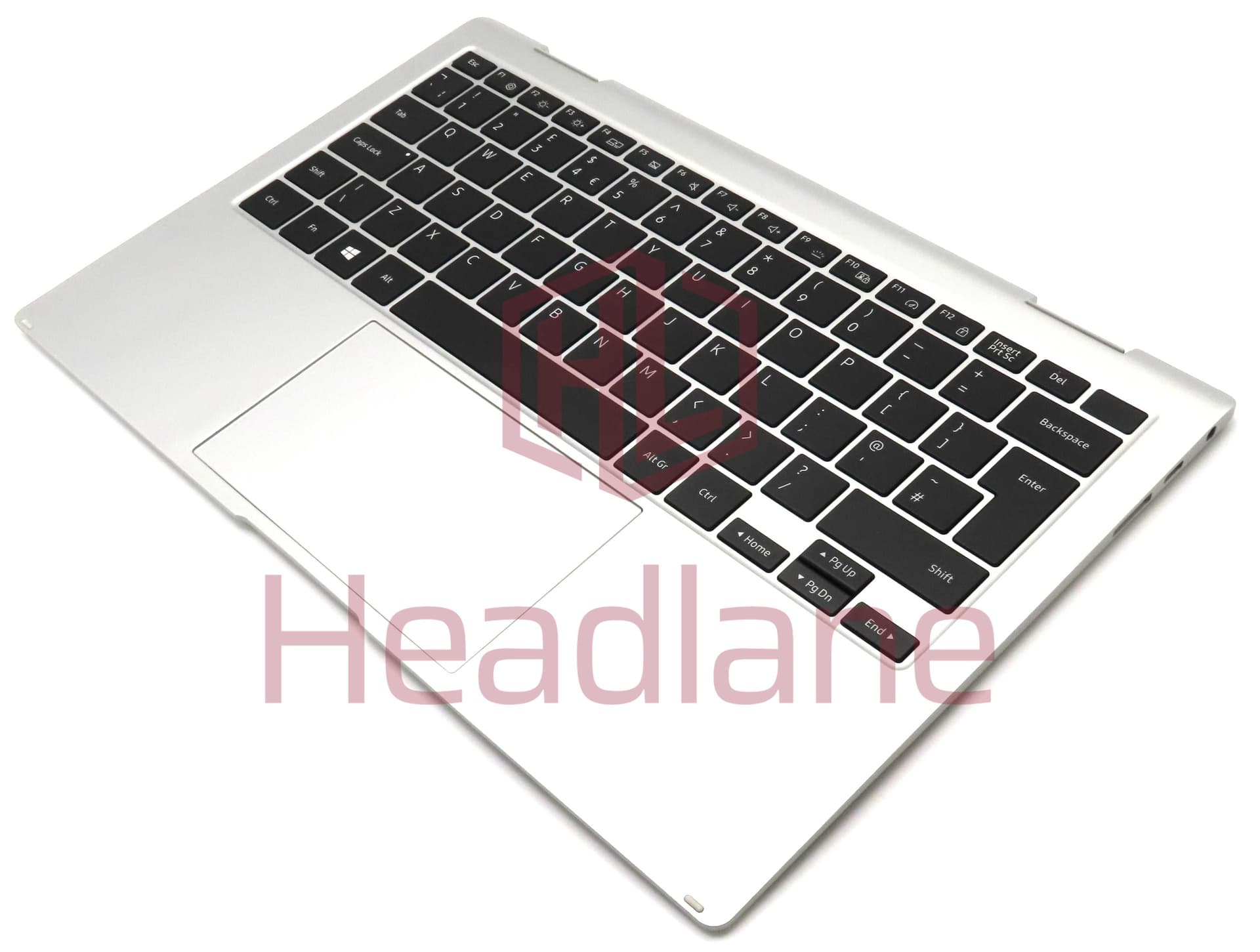Samsung NP935QDB Galaxy Book Pro 360 5G  Top Keyboard Cover - Silver (UK QWERTY) - BA97-11493A