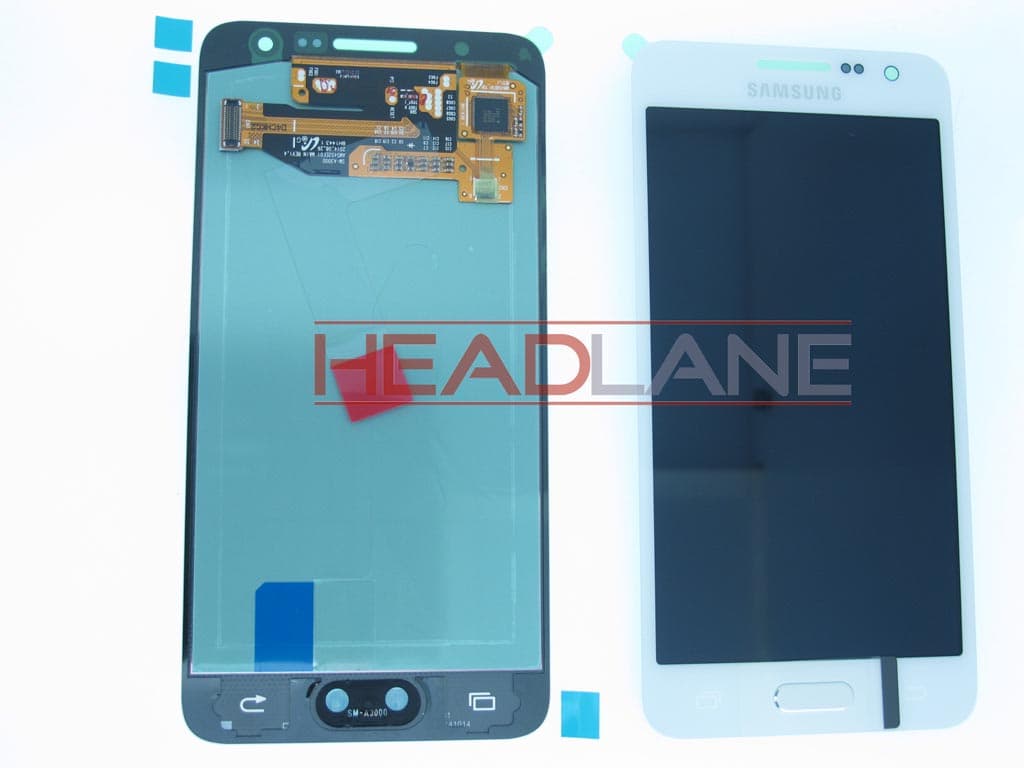 Samsung SM-A300 Galaxy A3 LCD Display / Screen + Touch - White - GH97-16747A - Samsung Replacement Part